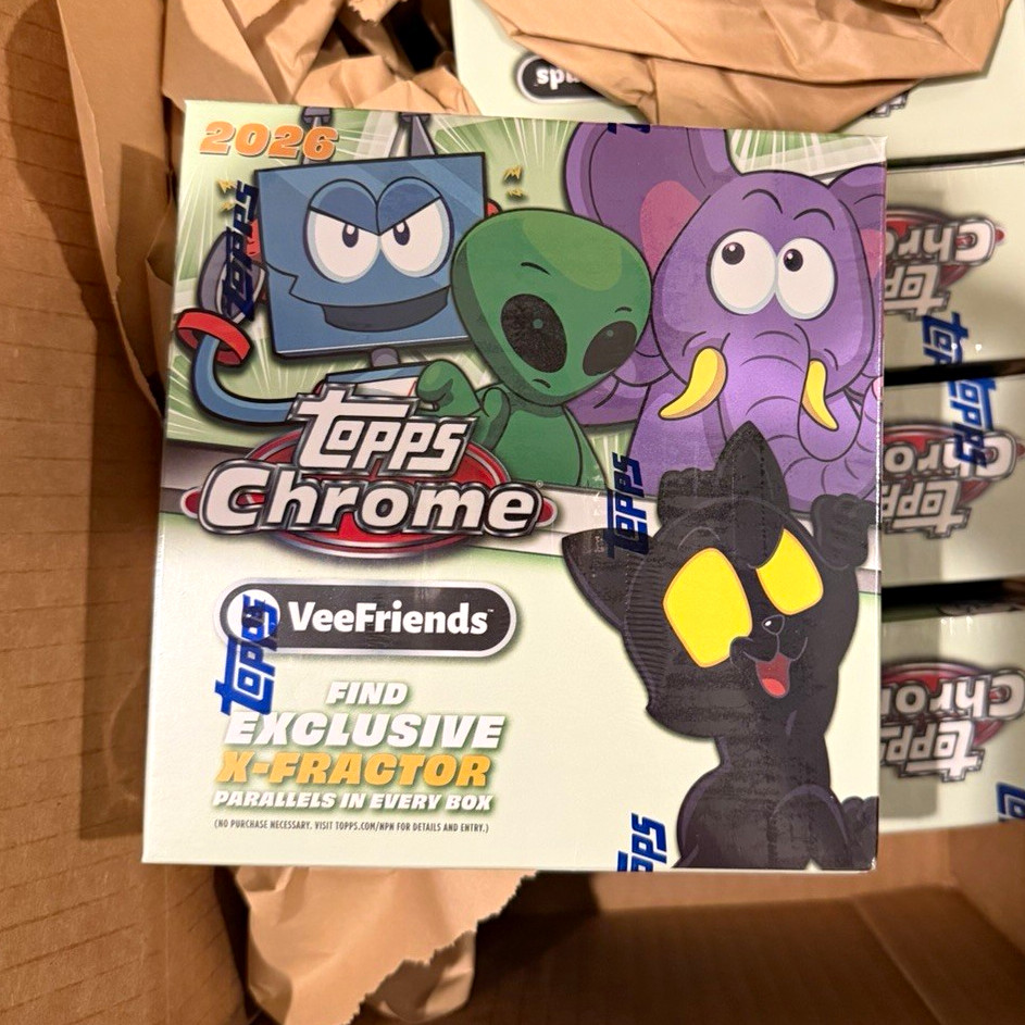 Topps 2026 Chrome VeeFriends Mega Box Lot Of 5