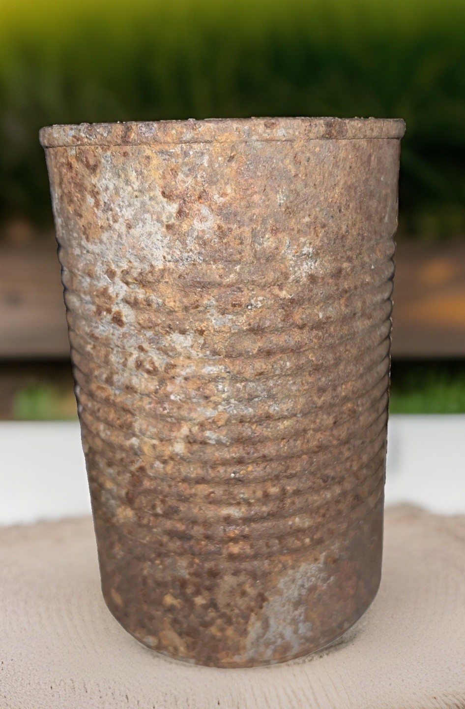 Vintage 19th century Old Rusty Can half opened Empty Add To Your Rustic Decor Vintage 19th century Old Rusty Can half opened Empty Add To Your Rustic Decor