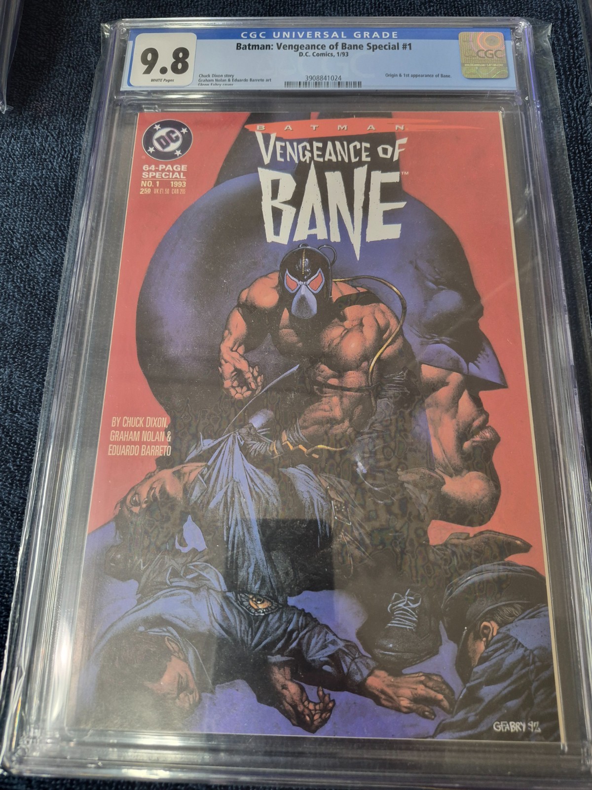 DC Batman Vengeance of Bane 1 1993 First Printing CGC 9.8 White Pages DC Batman Vengeance of Bane 1 1993 First Printing CGC 9.8 White Pages