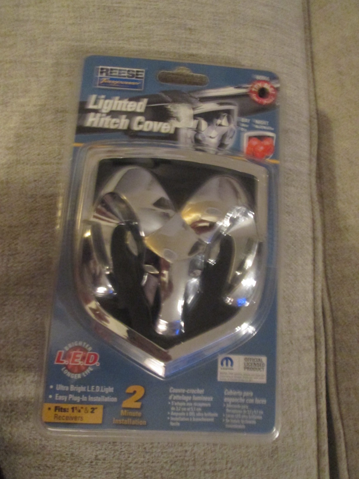 NIP NOS Reese Towpower LED Lighted Hitch Cover RAM Head Design 2006 Model 86066