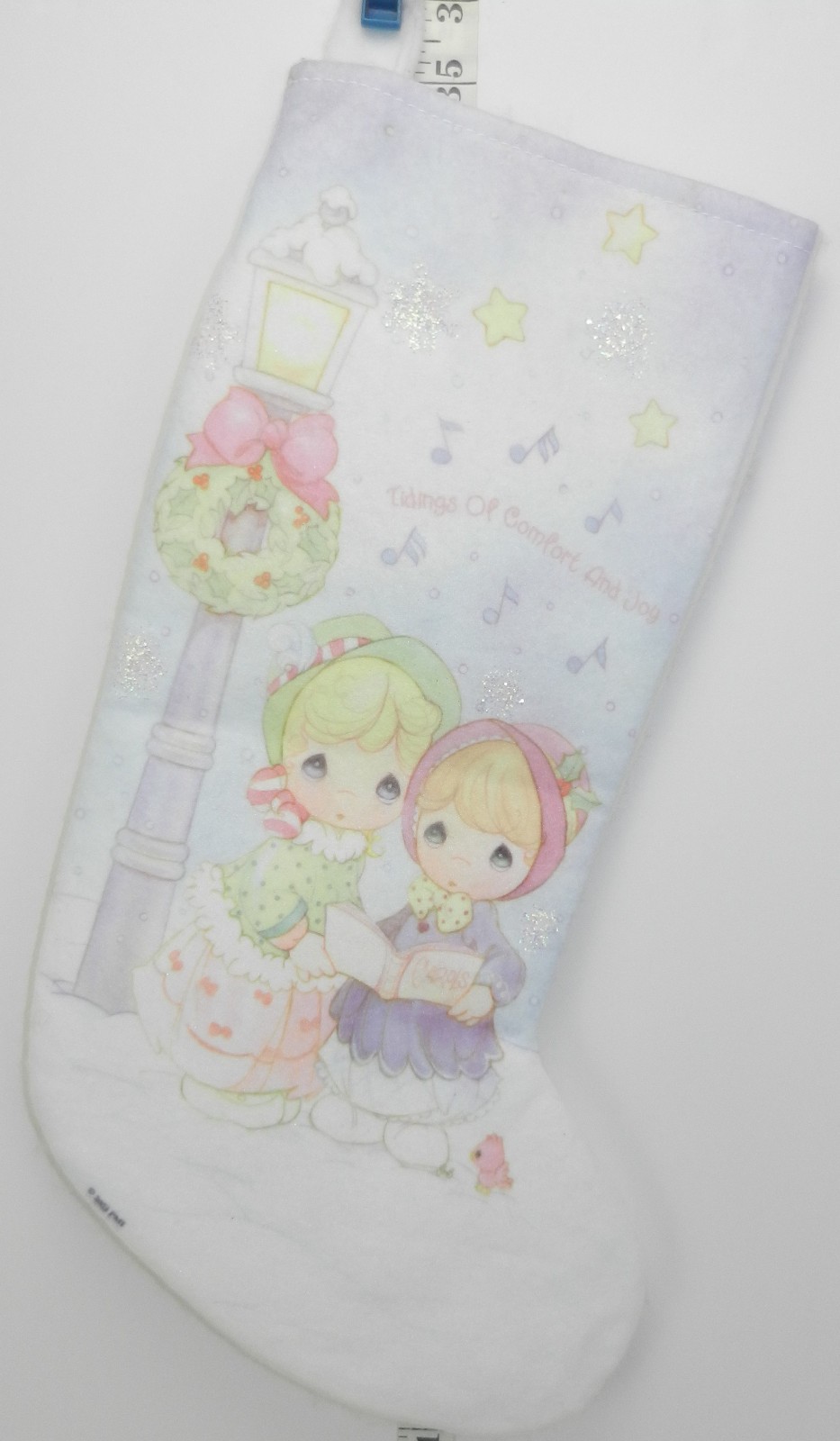 ©2008 Precious Moments Printed Christmas Stocking 'Tidings of Comfort and Joy' ©2008 Precious Moments Printed Christmas Stocking 'Tidings of Comfort and Joy'