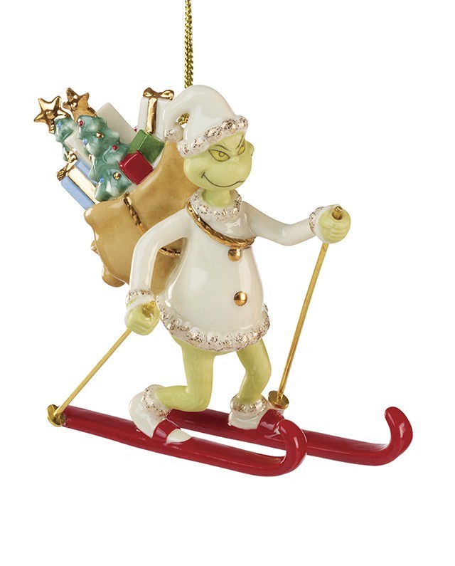 LENOX 2026 GRINCH ON SKIS ORNAMENT / PORCELAIN / NEW IN BOX / LENOX 2026 GRINCH ON SKIS ORNAMENT / PORCELAIN / NEW IN BOX /