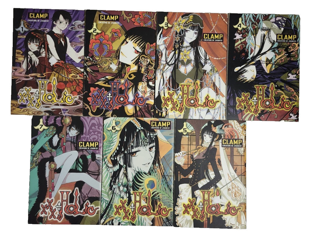 XXXHOLiC English Book Lot Volumes 1-7 Manga CLAMP Witch Anime