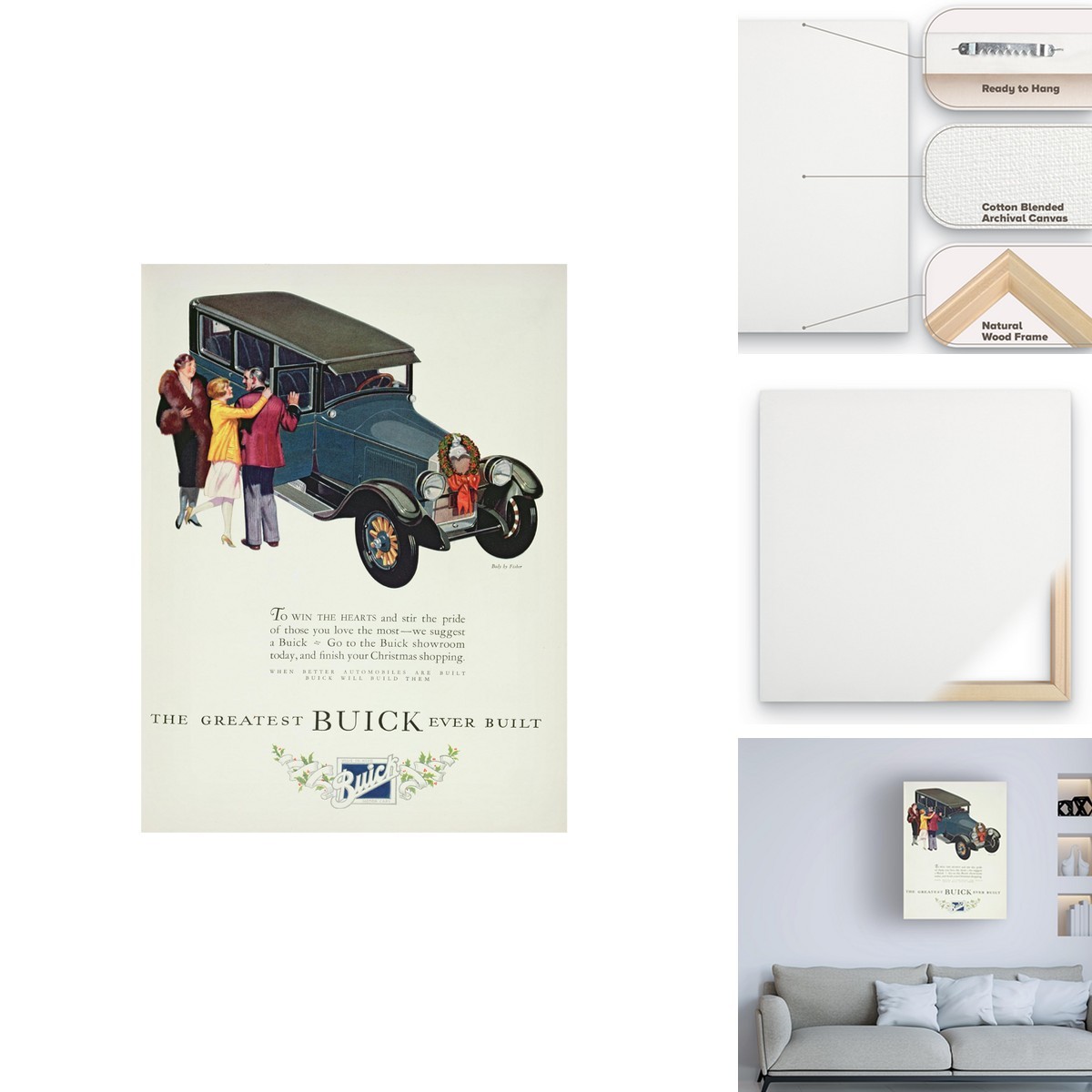 Trademark Fine Art Christmas Buick, December 1926 Canvas Art BL04749-C1419GG