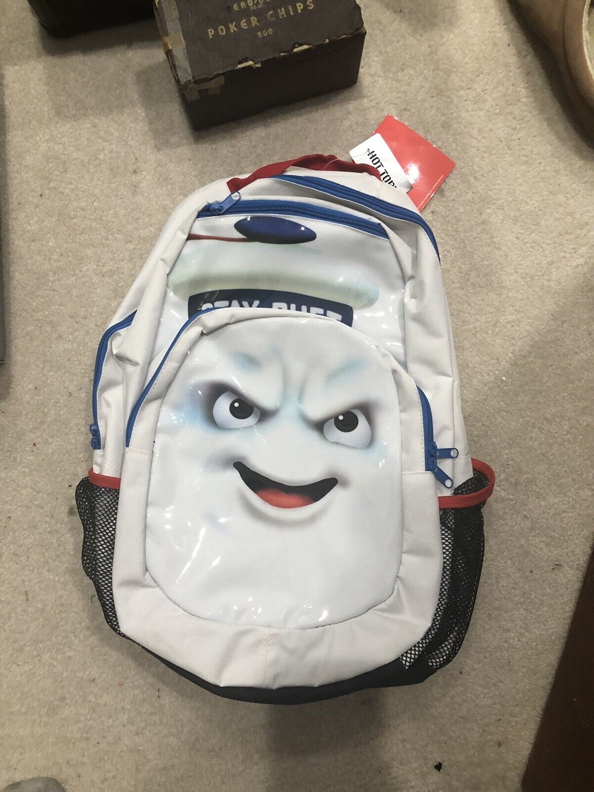 Ghostbusters Marshmallow Man Backpack RARE Hot Topic NEW WITH TAGS Bookbag
