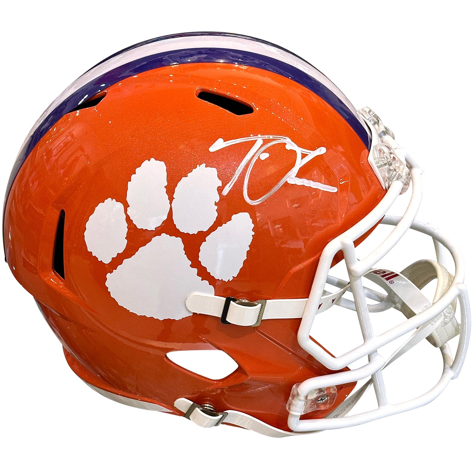 Trevor Lawrence Autographed Clemson Tigers (Speed) Deluxe Full-Size Replica Helm Trevor Lawrence Autographed Clemson Tigers (Speed) Deluxe Full-Size Replica Helm