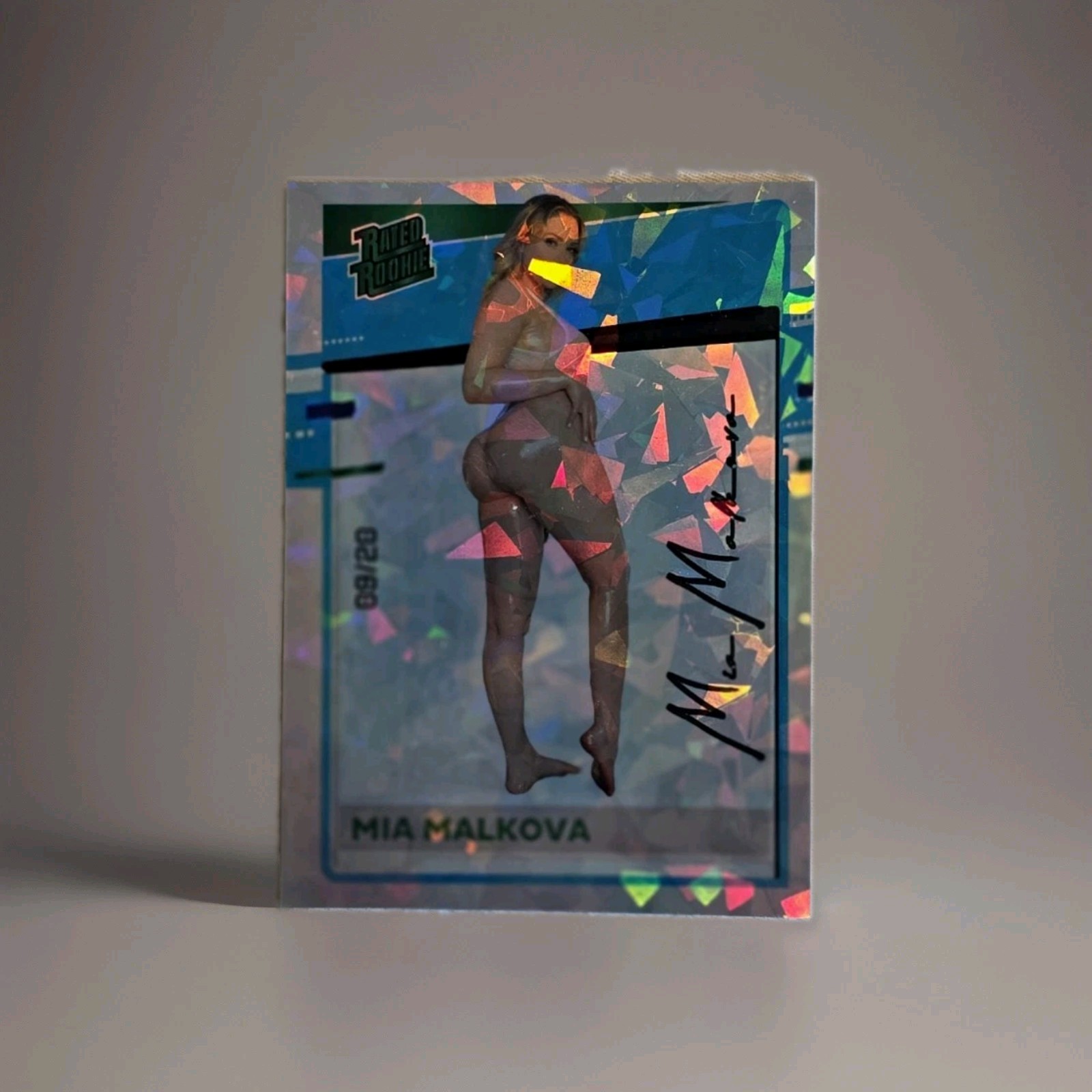 Bang Bros Mia Malkova 2021 Rookie /20 9/20 Ltd Edition Shattered Glass Holo Rare