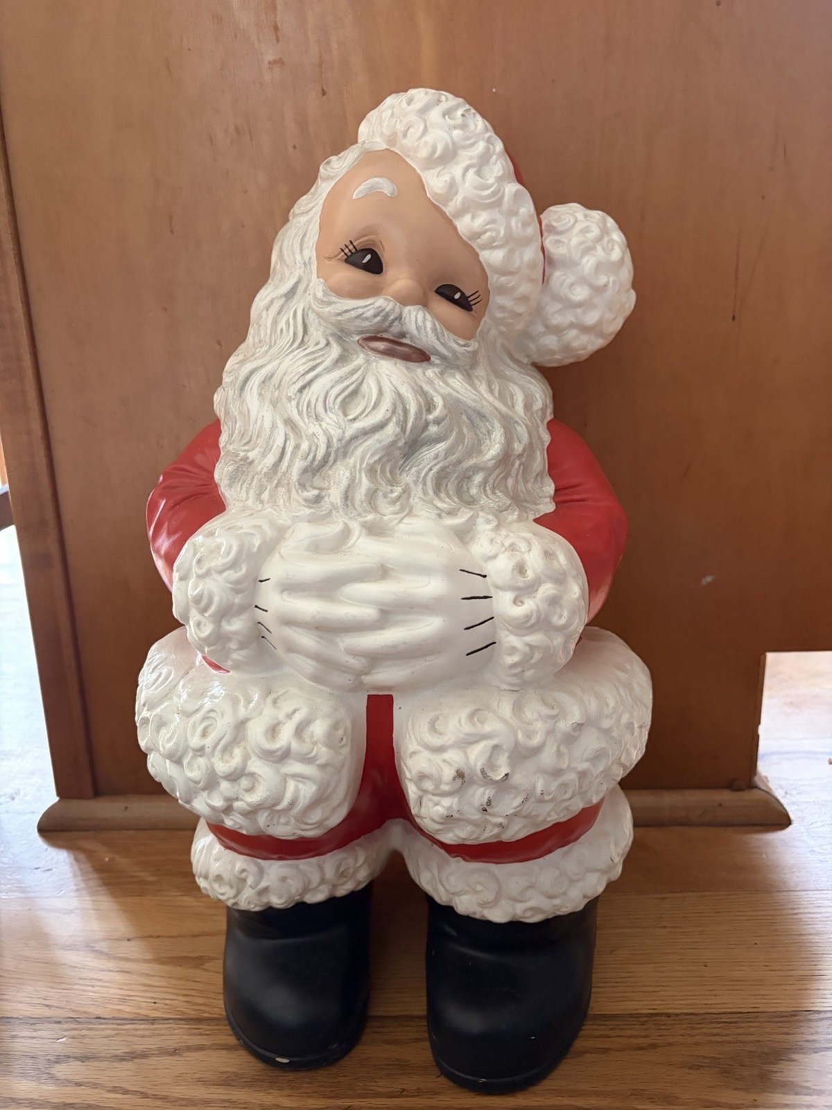 Vintage 20” Ceramic Winking Santa