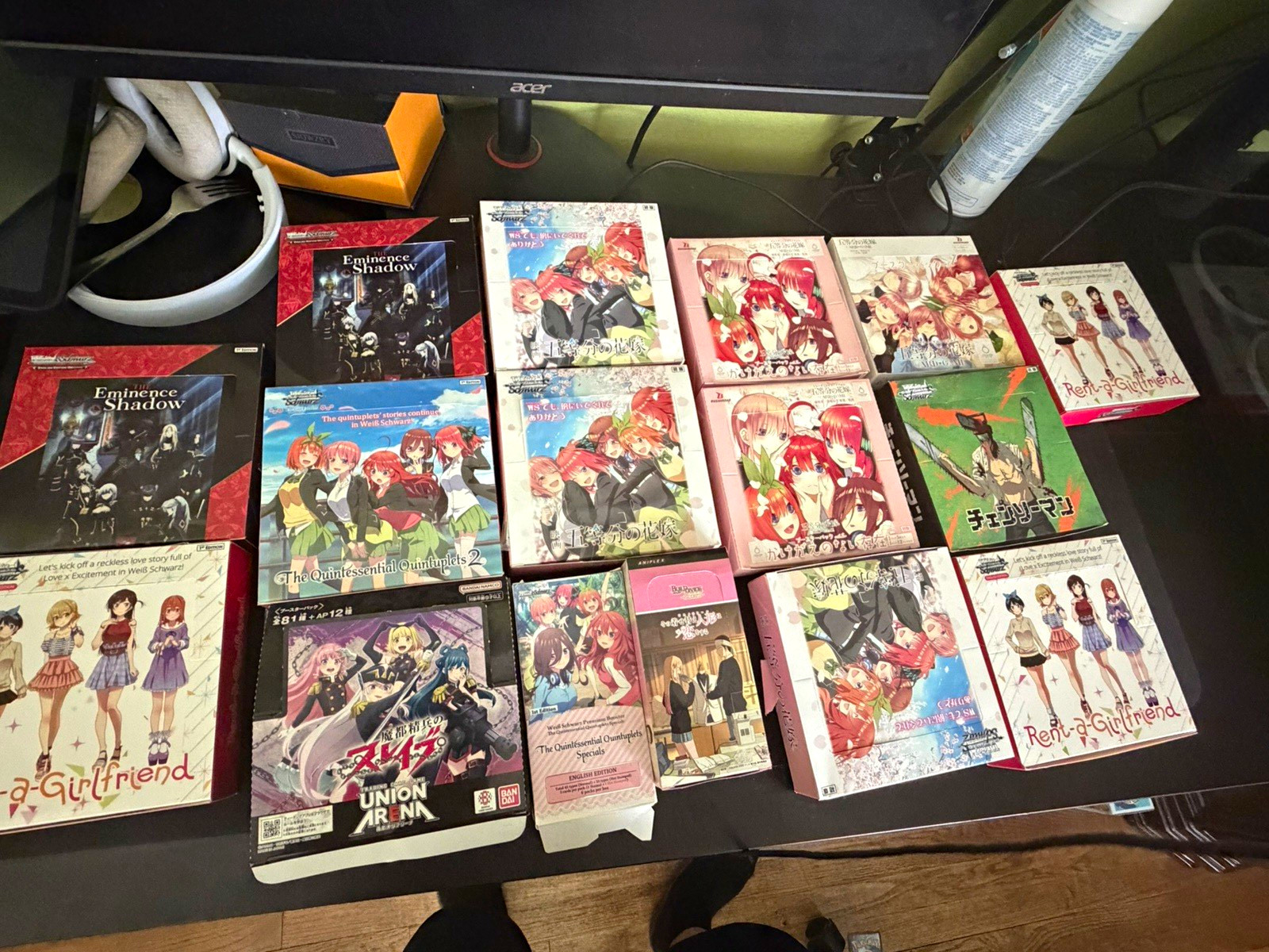 Weiss, Bandai, union arena bulk , I opened all of them, all cards are still in