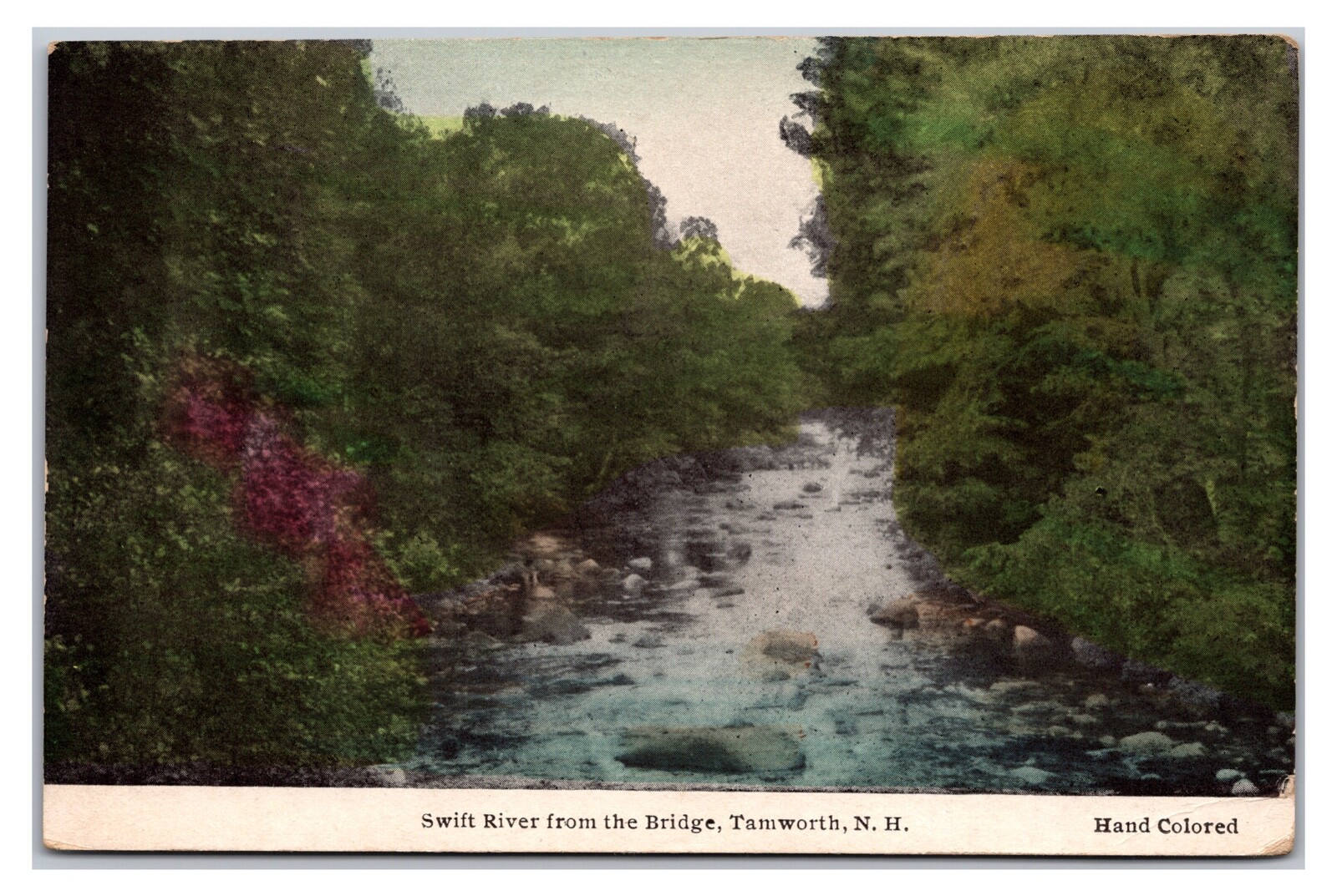 Early 1900s- Swift River From Bridge, Tamworth, New Hampshire Postcard