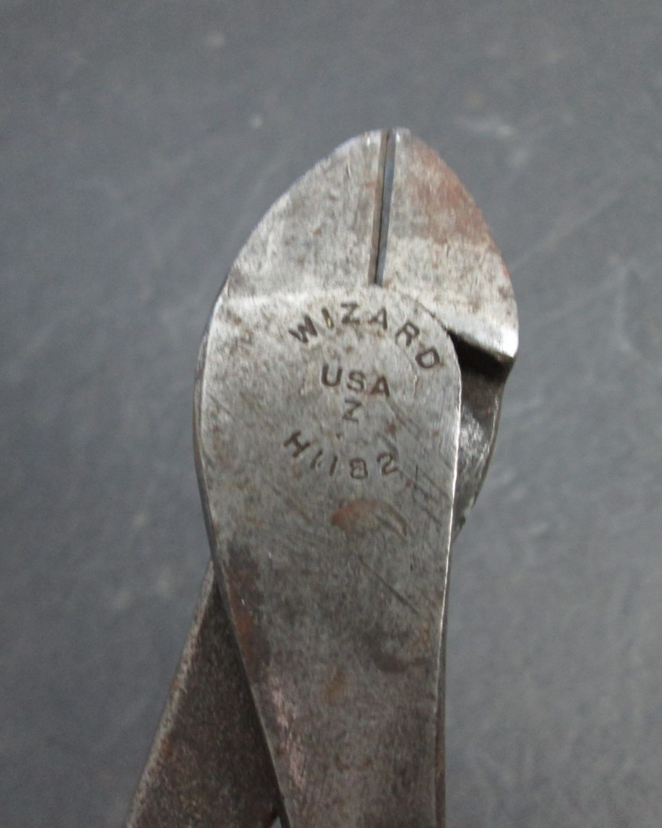 Vintage Wizard Wire Diagonal/ Side Cutters 7\