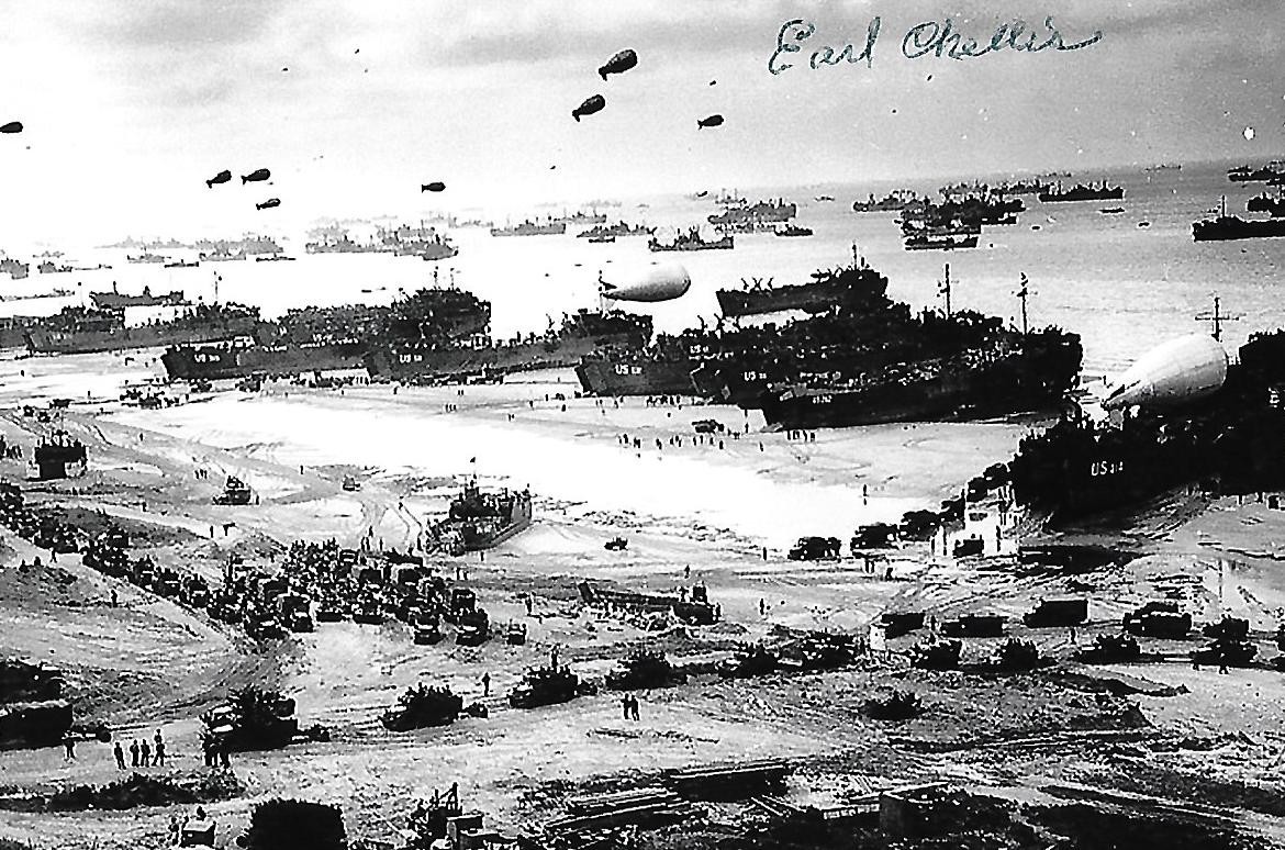 Earl Chellis signed 4x6 photo WW II D-Day First Wave European RARE COA LOOK Earl Chellis signed 4x6 photo WW II D-Day First Wave European RARE COA LOOK