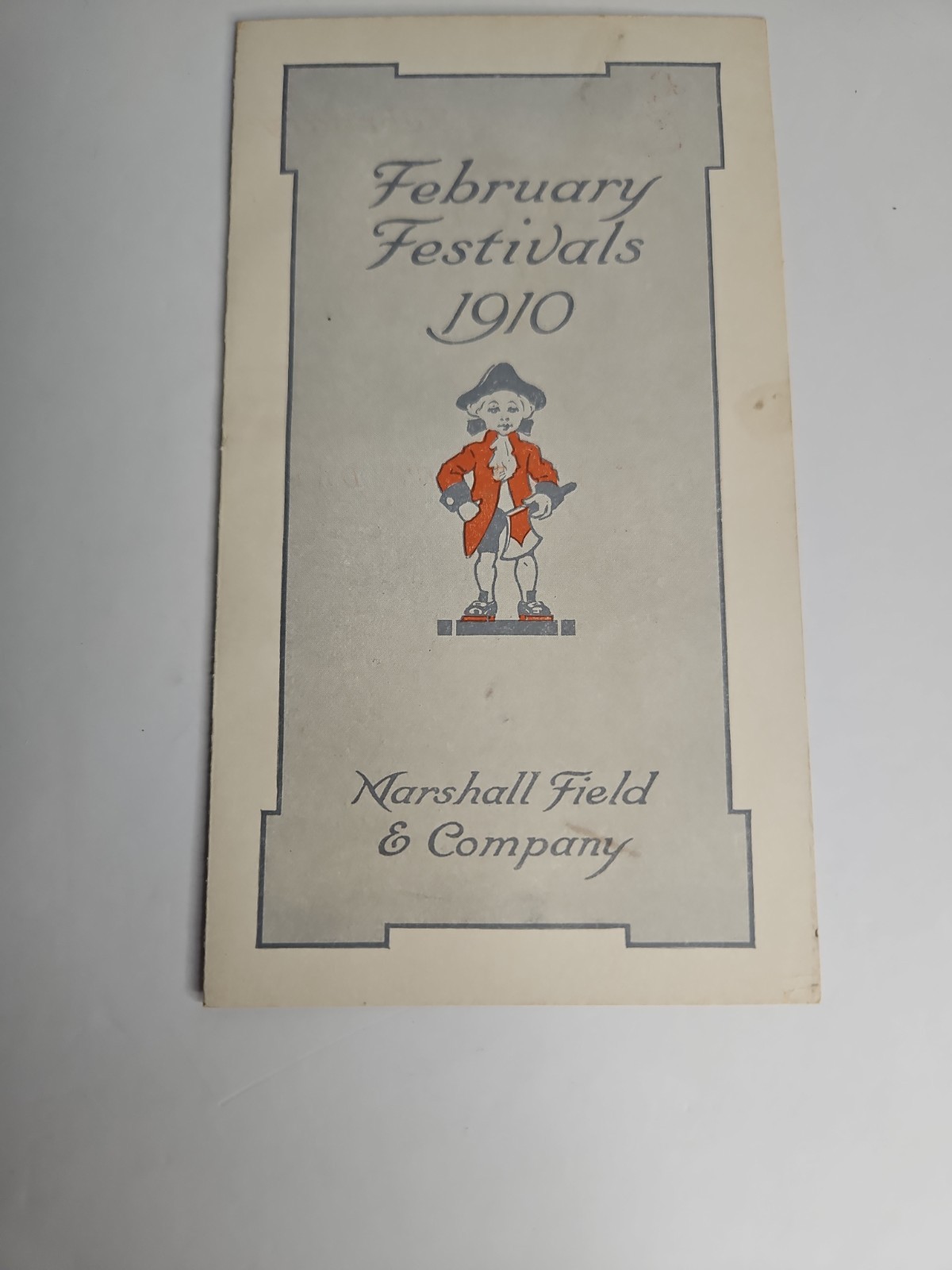 1910 Marshall Field & Co February Festivals Advertising Brochure Catalog Chicago