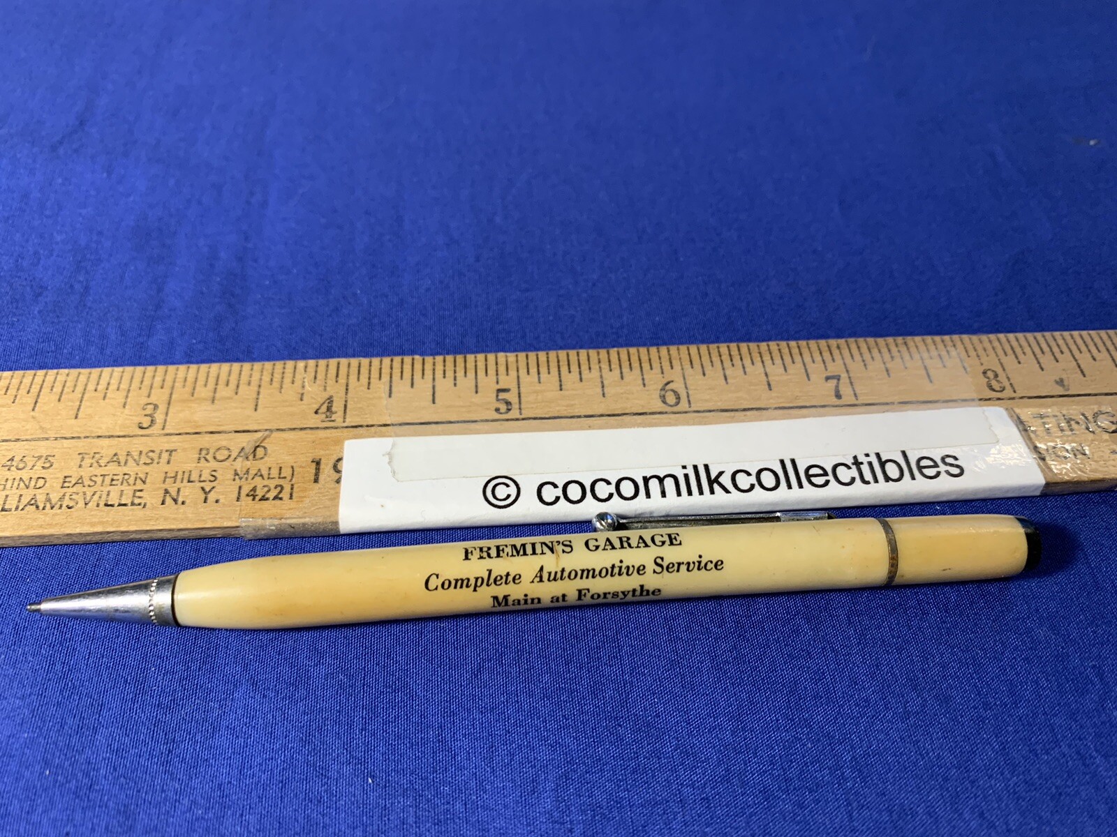 1940's Lead Mechanical Pencil Fremin's Garage Automotive Service Beaumont Texas 1940's Lead Mechanical Pencil Fremin's Garage Automotive Service Beaumont Texas