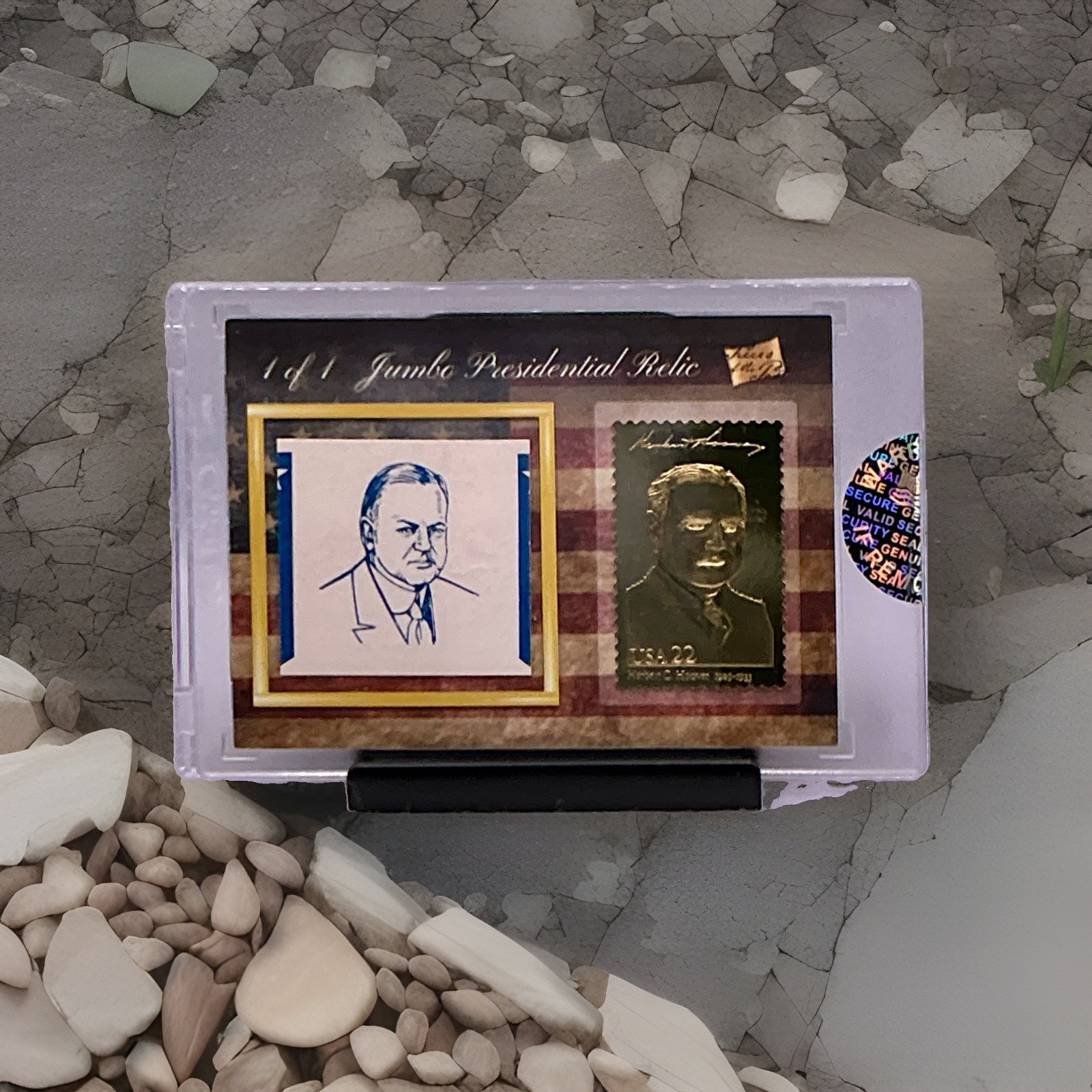 2020 Pieces Of The Past Series 1 Herbert C. Hoover 1/1 Jumbo Presidential Relic 2020 Pieces Of The Past Series 1 Herbert C. Hoover 1/1 Jumbo Presidential Relic