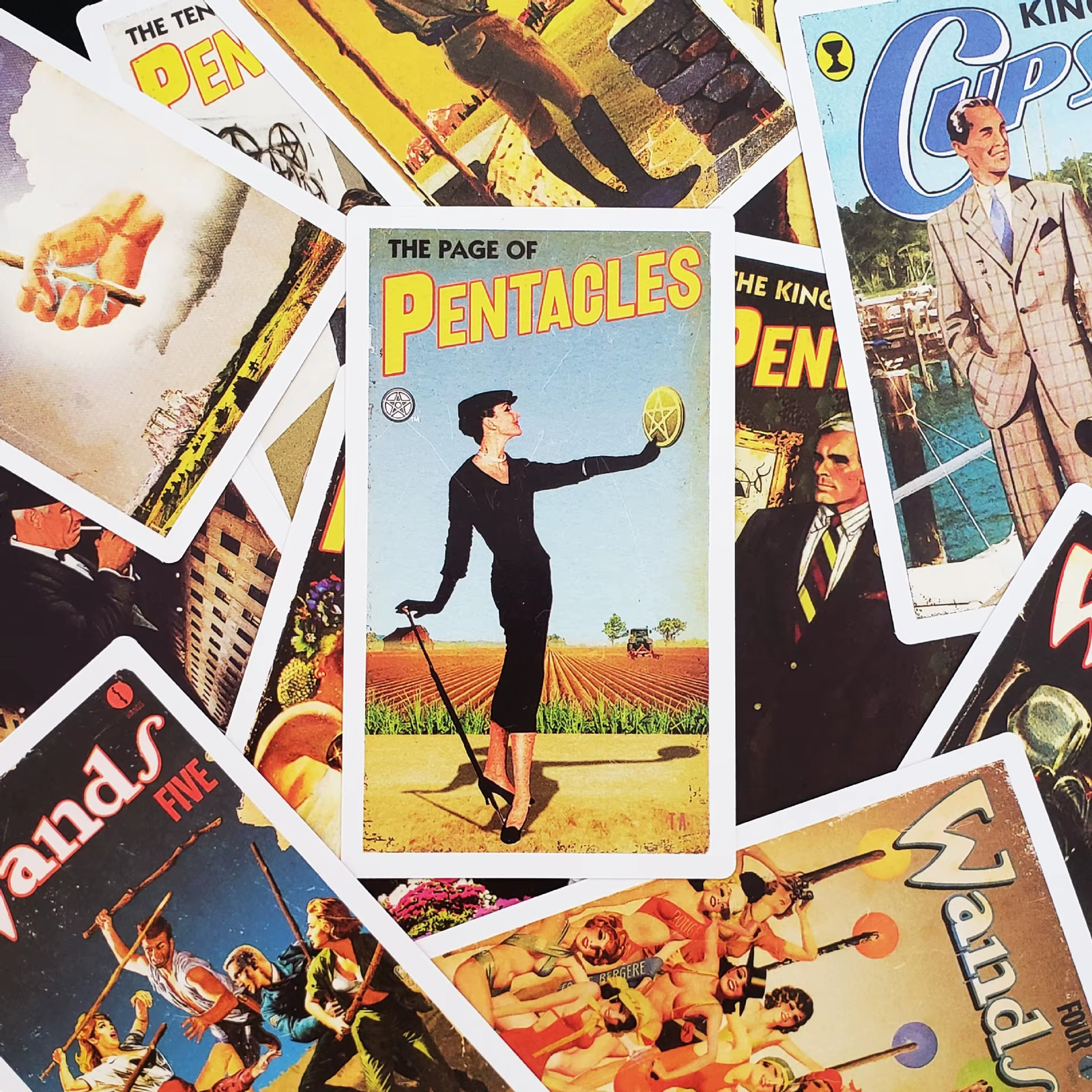Pulp Tarot Card Game - 12×7cm (4.7×2.8in) English Edition with Paper Manual