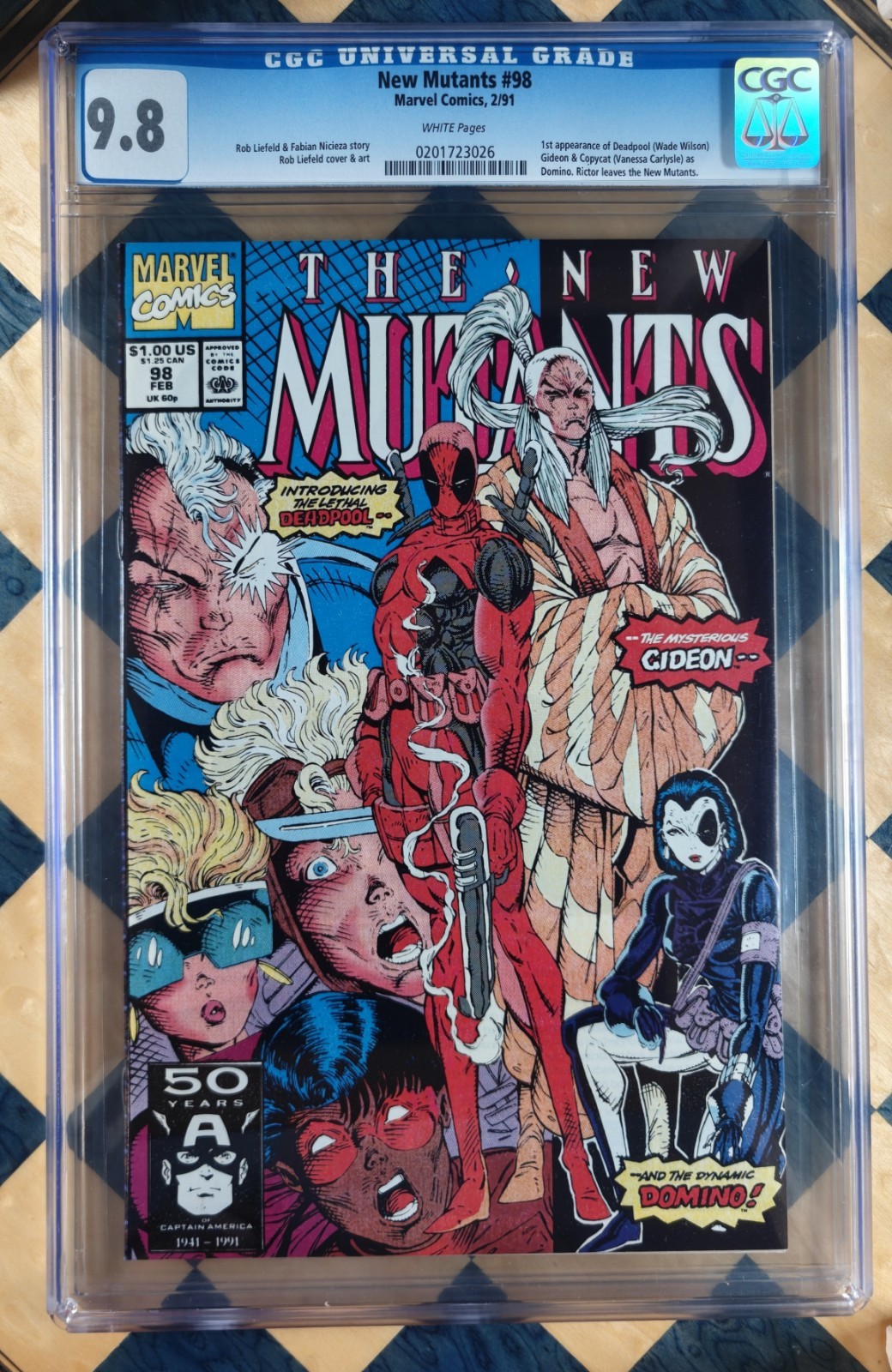 New Mutants #98 CGC 9.8 White Pages 1st Appearance of Deadpool 1991 - 💥KaPOW💥