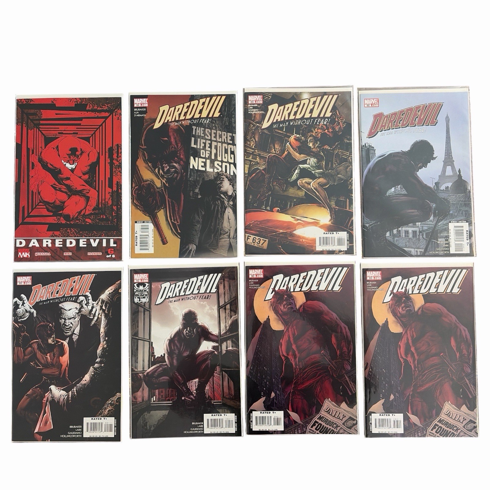 Daredevil Vol 2 Lot of 8 #88 89 90 91 92 93 (x2) & Father #6 Marvel Brubaker