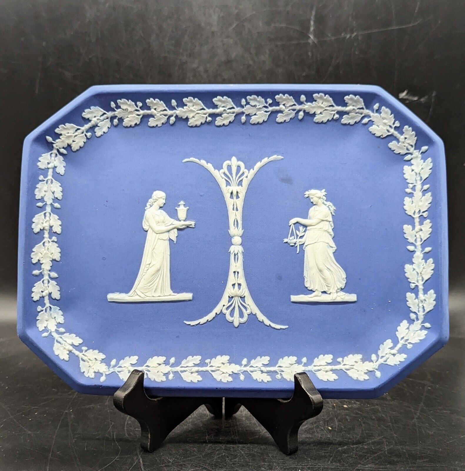 Vintage Wedgwood Blue Jasperware 10.5\
