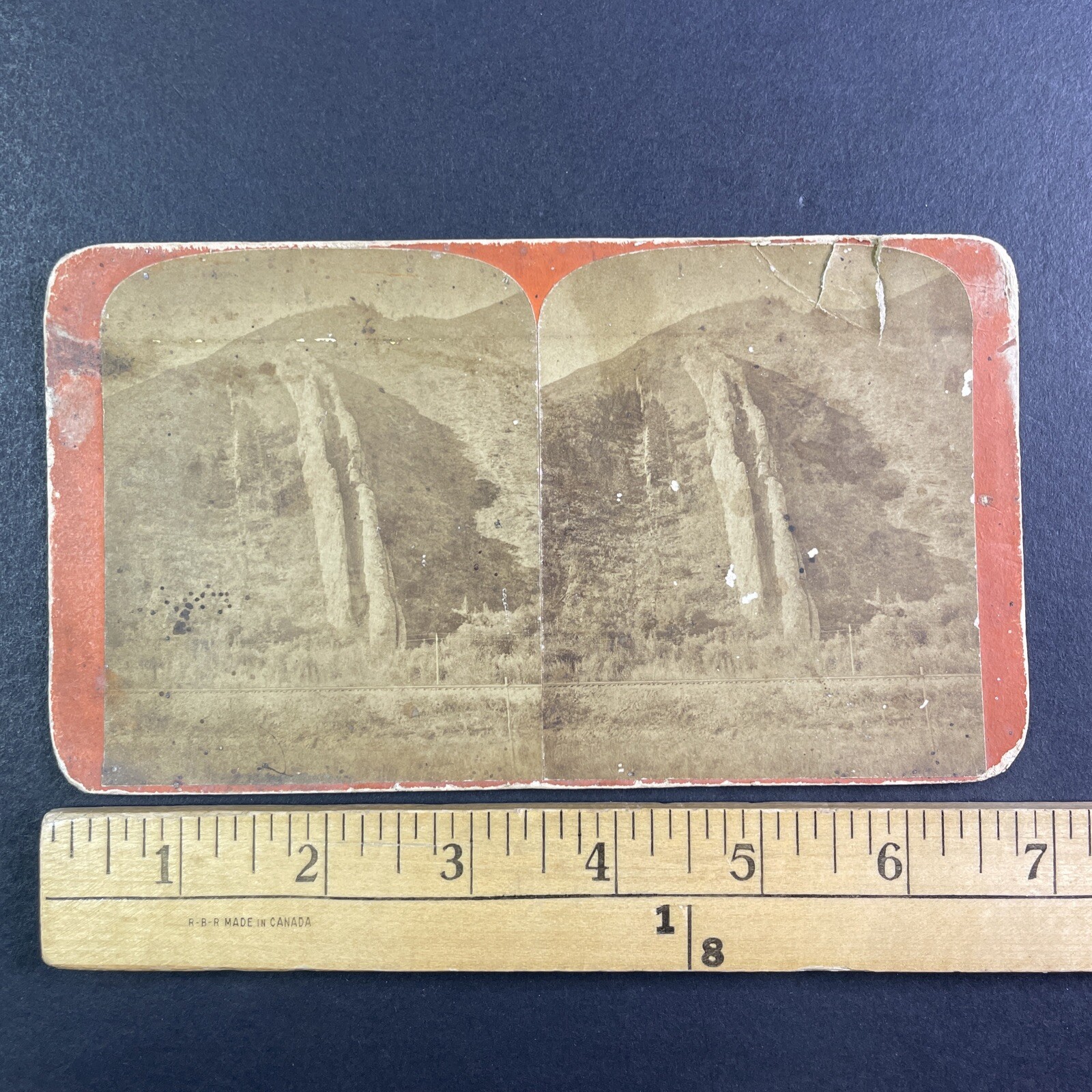 Devil\'s Slide Utah Stereoview C. R. Savage UPRR Series 1870s Albumen Devil\'s Slide Utah Stereoview C. R. Savage UPRR Series 1870s Albumen