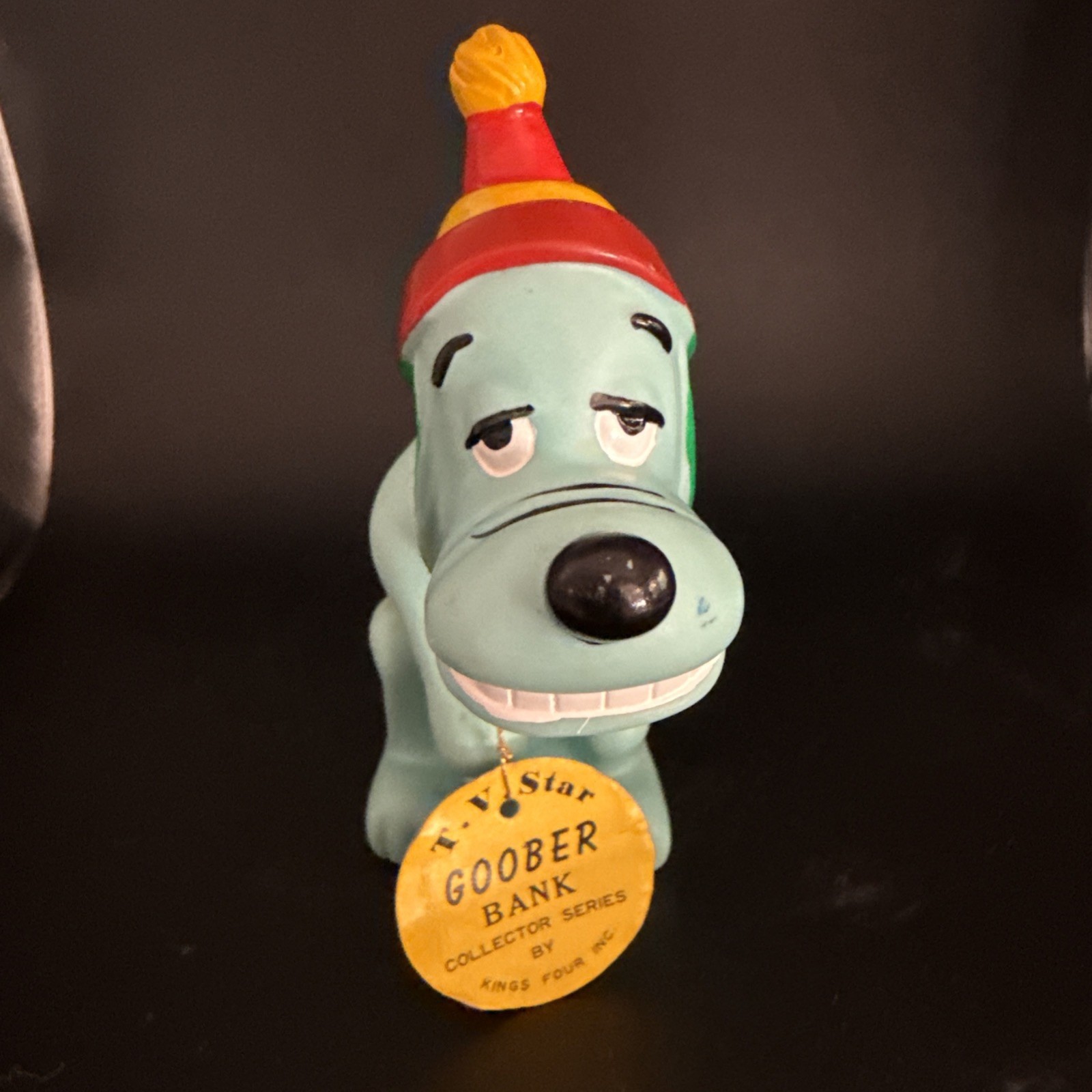 Rare Vtg Kings Island Goober Ghost Chasers Vinyl Bank w/ Tag Hanna-Barbera 70s Rare Vtg Kings Island Goober Ghost Chasers Vinyl Bank w/ Tag Hanna-Barbera 70s