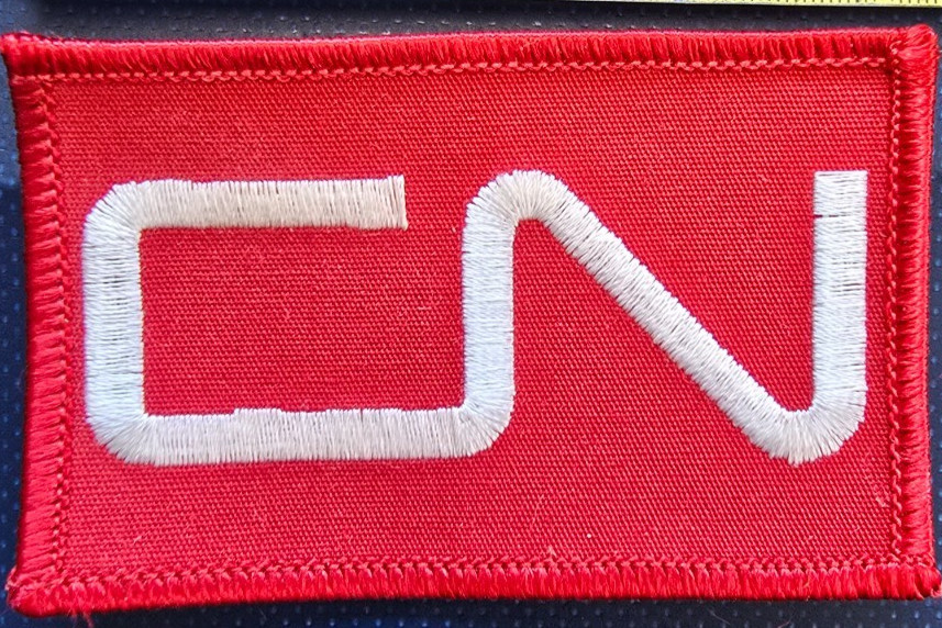 CN CANADIAN NATIONAL RAILWAY Embroidered Railroad Patch CN CANADIAN NATIONAL RAILWAY Embroidered Railroad Patch