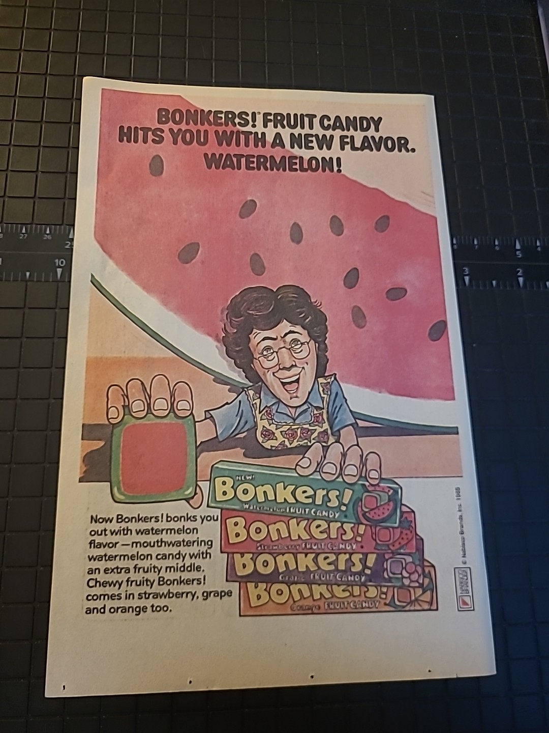 Bonkers Candy 1985 Print Ad 7x10 Great To Frame Bonkers Candy 1985 Print Ad 7x10 Great To Frame