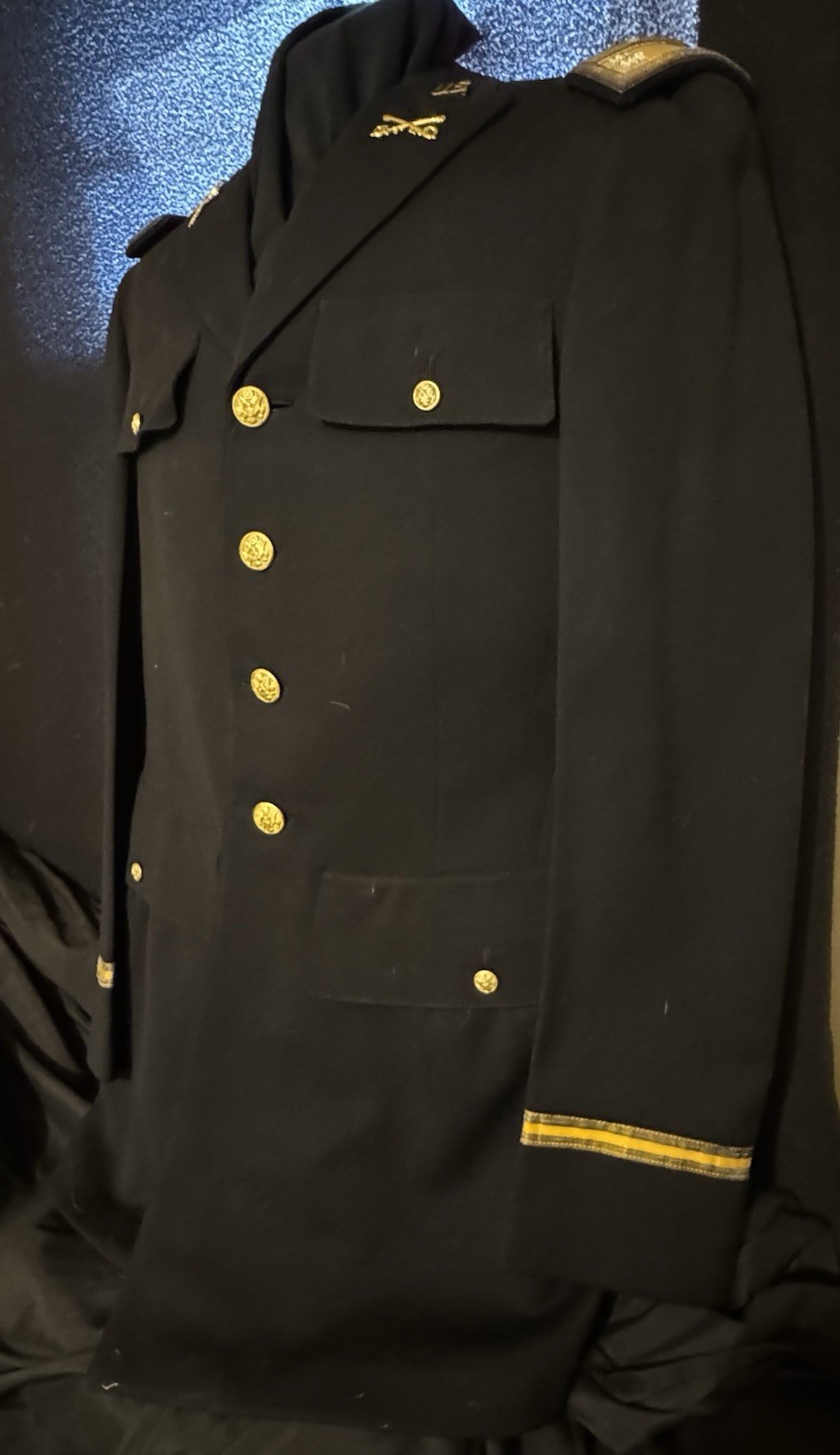 Pre WWII Transitional M1938/ M1937 Cavalry Dress Blue Uniform • Tailored 5-12-37