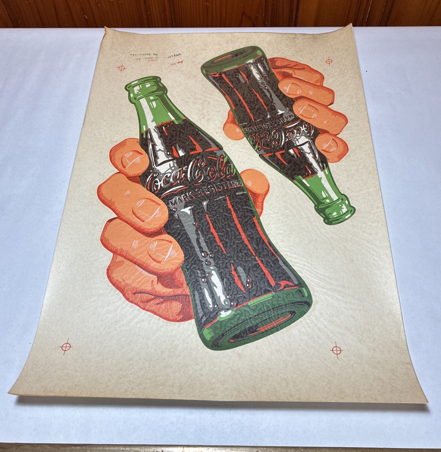 Vntg  Original NOS 1950’s Coca Cola Vending Machine Advertising Decals