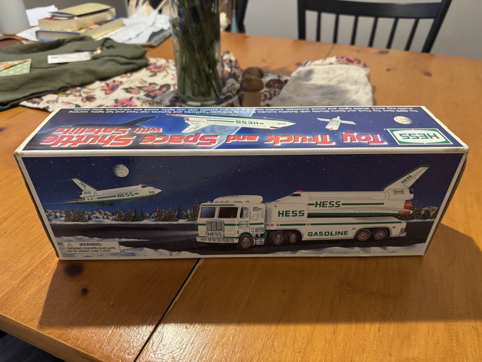 1999 Hess Truck and Space Shuttle with Satellite Collectible Vintage Item 1999 Hess Truck and Space Shuttle with Satellite Collectible Vintage Item