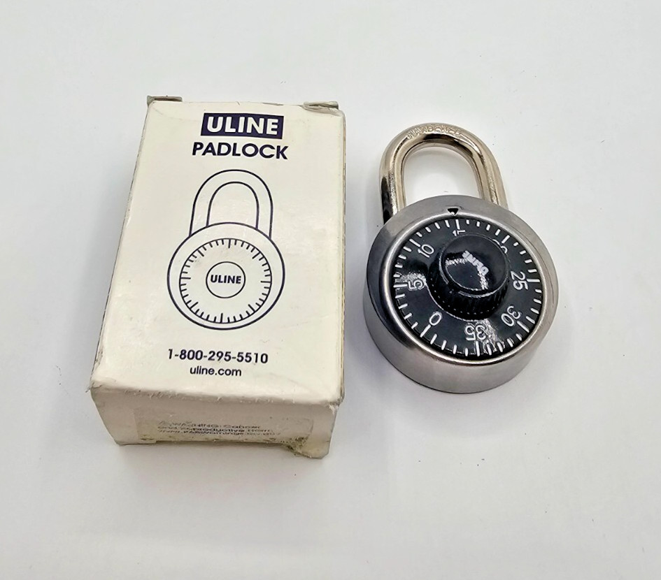 Uline H-7438BL Combination Padlock with Optional Key - 3⁄4\ Uline H-7438BL Combination Padlock with Optional Key - 3⁄4\