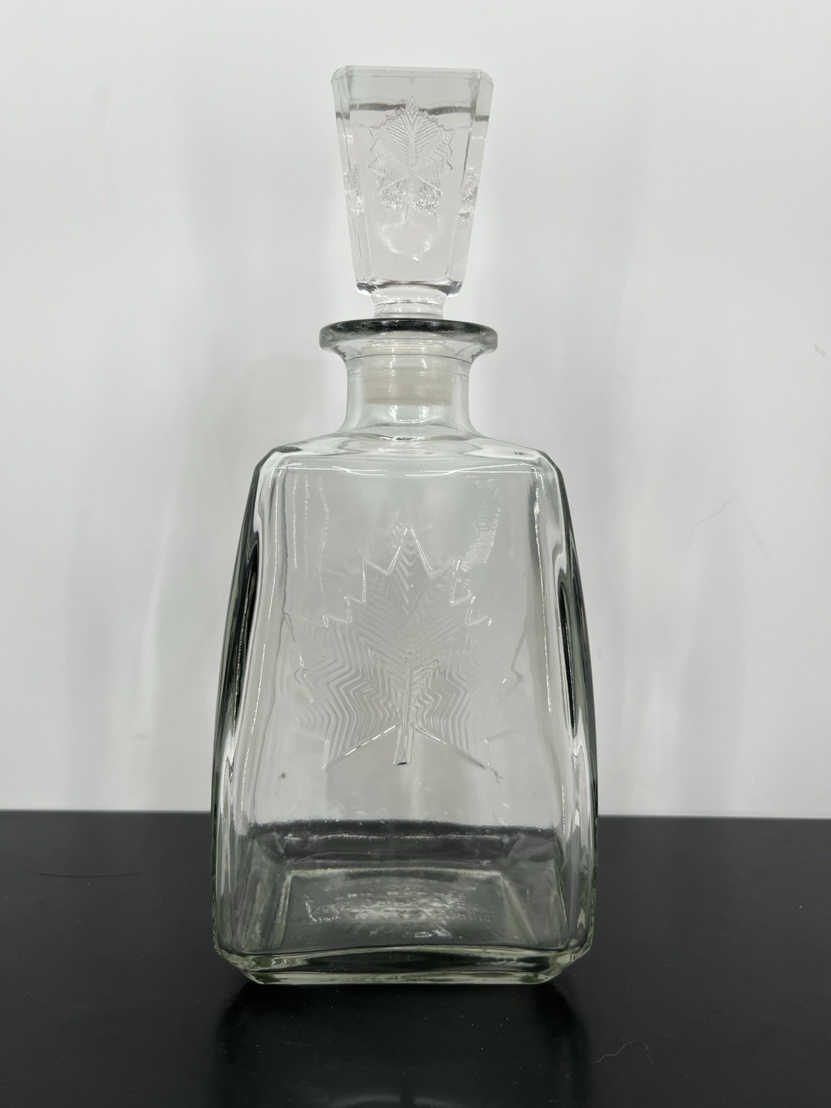 Vintage-John MacNaughton Co-Glass Bottle- Canada-Liquor Decanter-Made in USA Vintage-John MacNaughton Co-Glass Bottle- Canada-Liquor Decanter-Made in USA