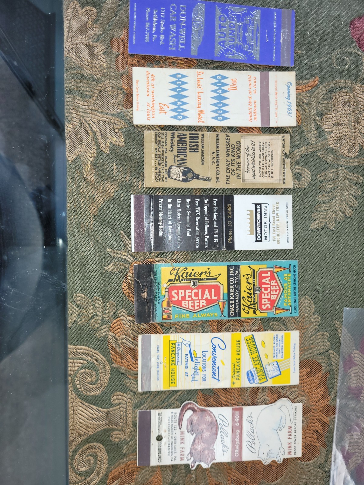 7 Vintage Matchbook Covers 7 Vintage Matchbook Covers