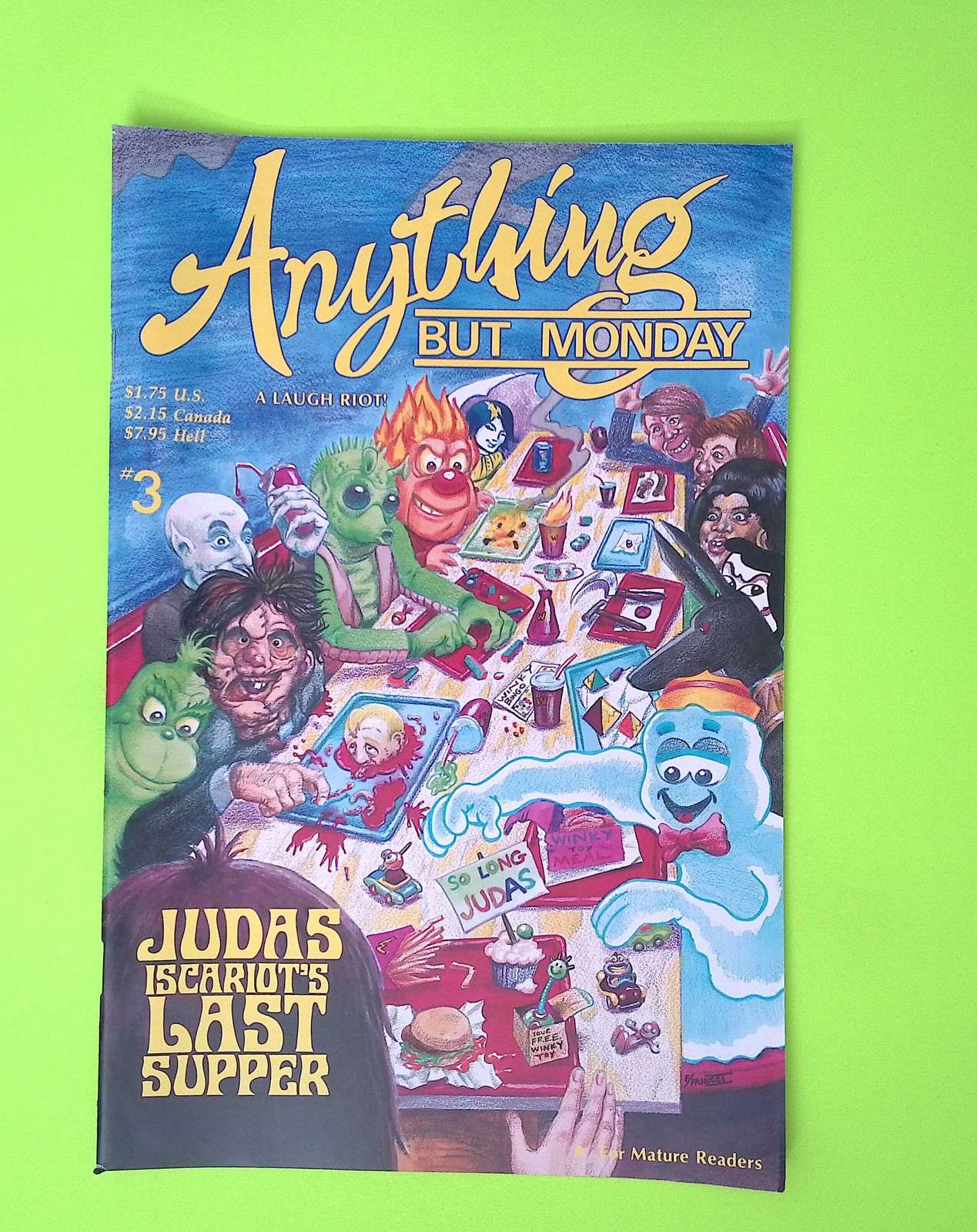 Anything But Monday #3 1989 Anything But Monday High Grade Comic Book W280-25 Anything But Monday #3 1989 Anything But Monday High Grade Comic Book W280-25
