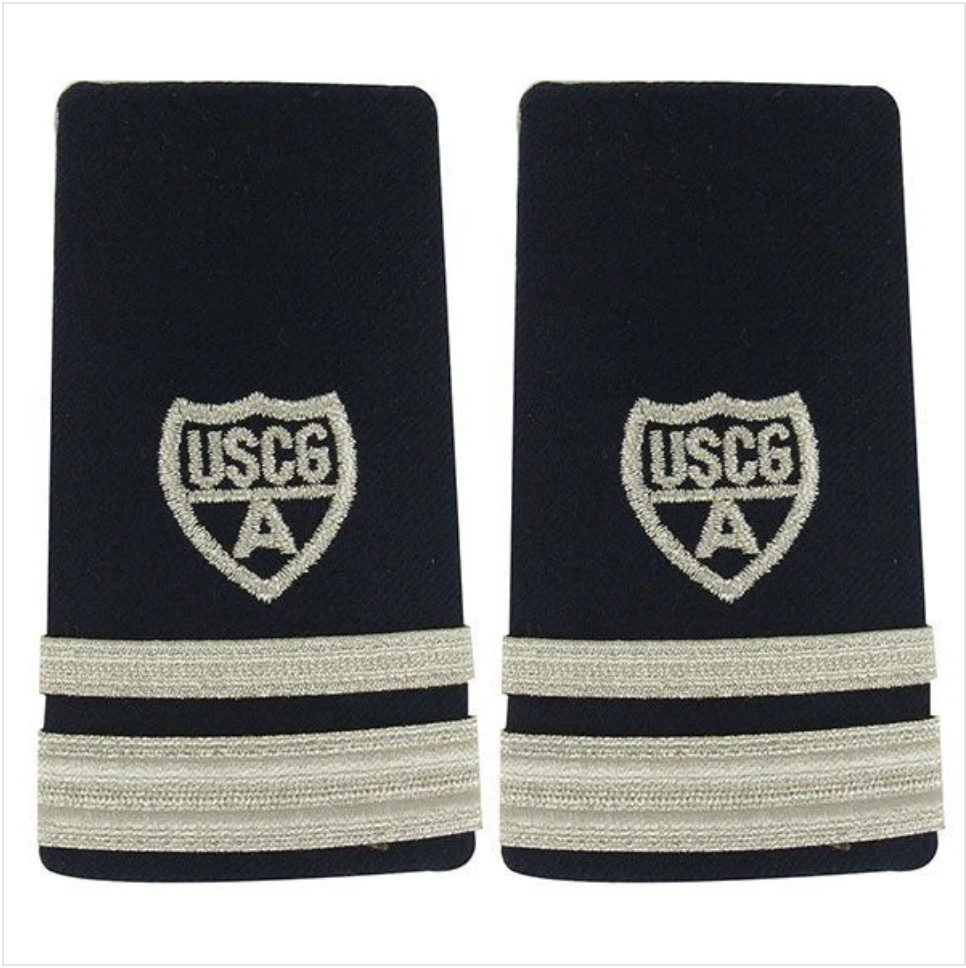 GENUINE U.S. COAST GUARD AUXILIARY SHOULDER BOARD: ENHANCED VICE FLOTILLA COMMAN