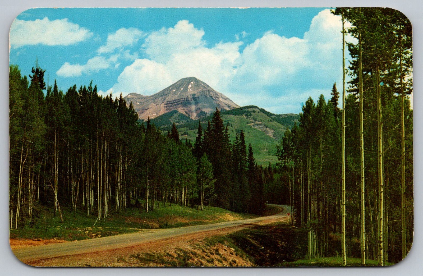 Engineer Mountain San Juan Mountains Colorado Postcard Engineer Mountain San Juan Mountains Colorado Postcard
