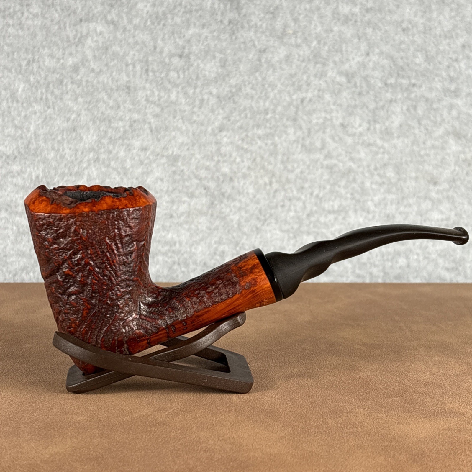 Erik Nording Signature  Freehand Estate Tobacco Pipe - Handmade Freehand Shape A