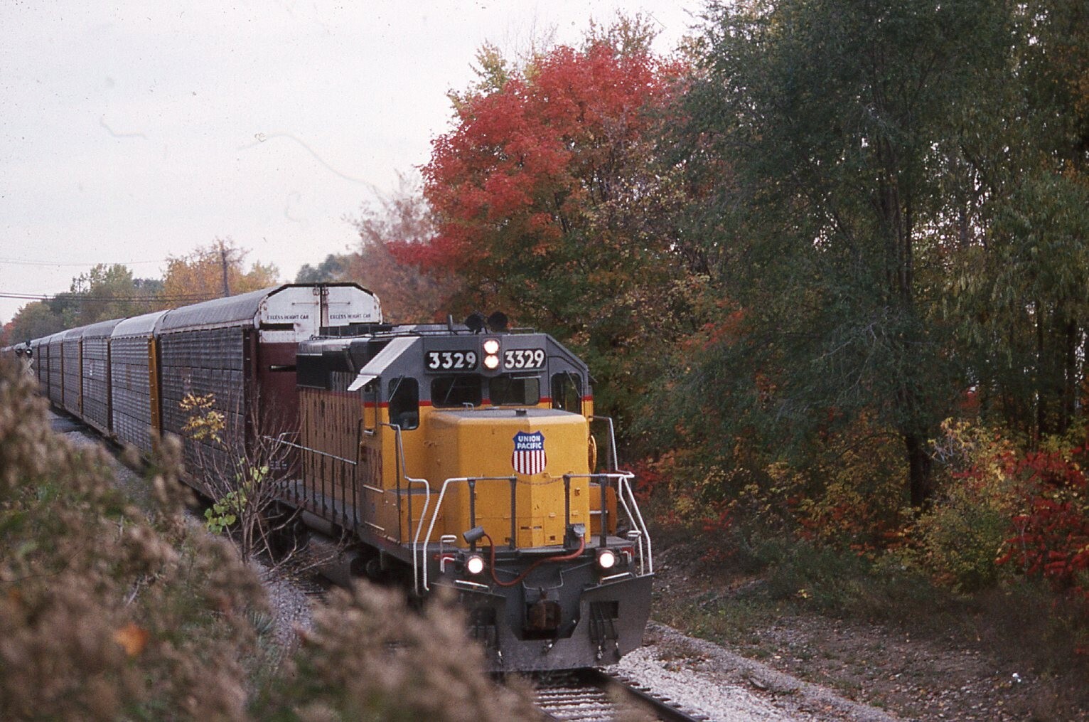 Original Train Slide Union Pacific #3329 Novi 1995 #12