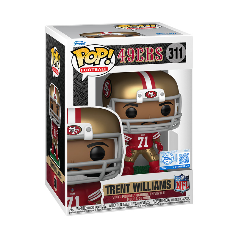 Funko Pop NFL TRENT WILLIAMS 311 San Francisco 49ers Red & Gold Exclusive