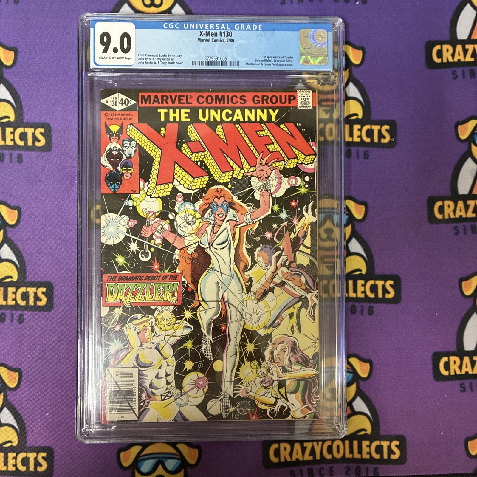 X-Men #130 High Grade 1st App. Dazzler Bronze Age Marvel Comic 1980 CGC 9.0 Rare X-Men #130 High Grade 1st App. Dazzler Bronze Age Marvel Comic 1980 CGC 9.0 Rare
