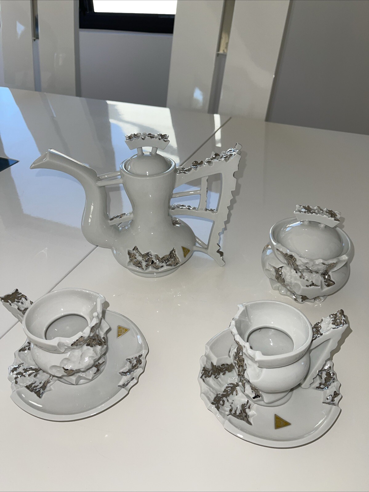 Royal Dux Bohemian Porcelain 8pc Signature Mocha Set, Czech- LIMITED EDITION-New Royal Dux Bohemian Porcelain 8pc Signature Mocha Set, Czech- LIMITED EDITION-New