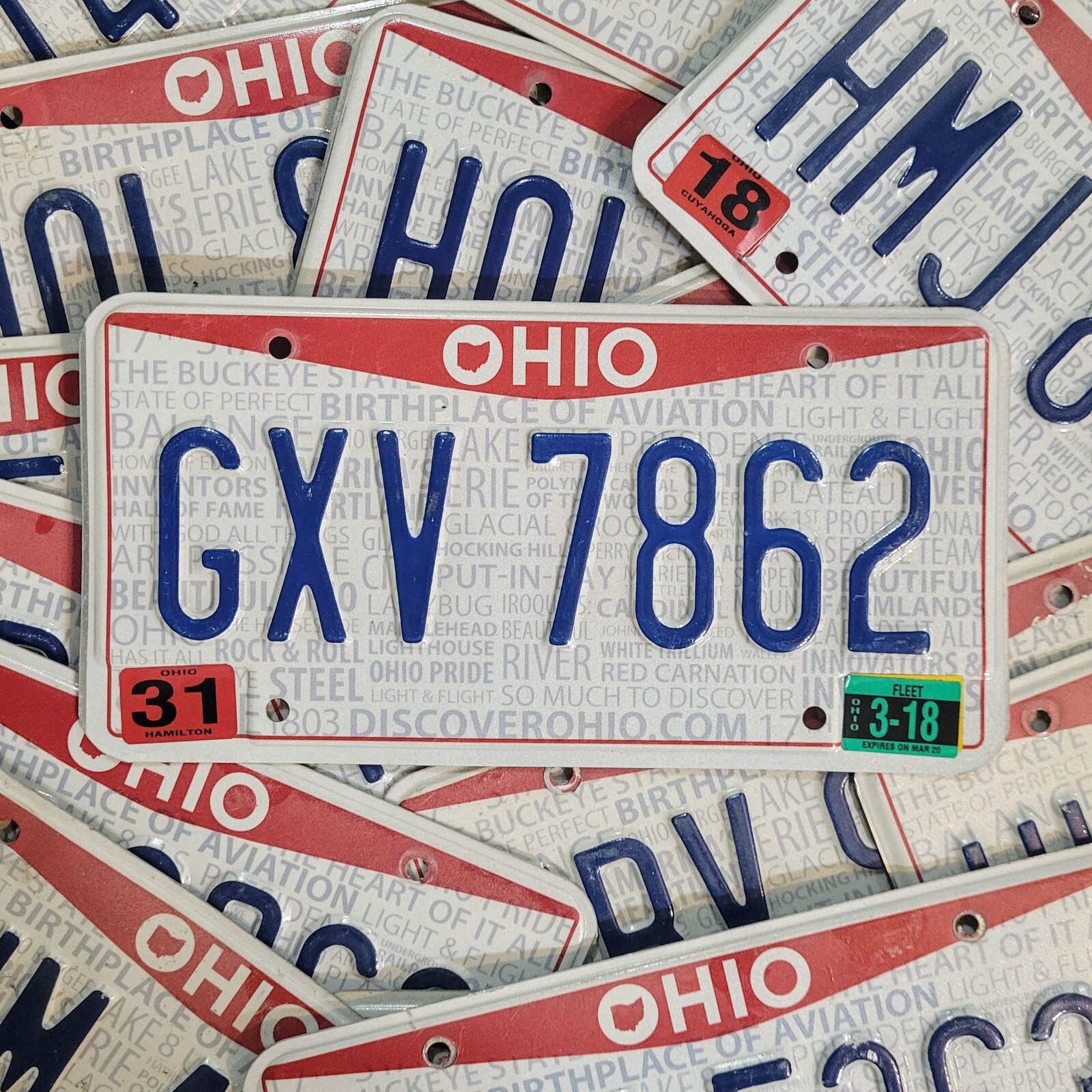 Ohio License Plate 🔥 1 RANDOM Original OH Tag READ DESCRIPTION Ohio License Plate 🔥 1 RANDOM Original OH Tag READ DESCRIPTION