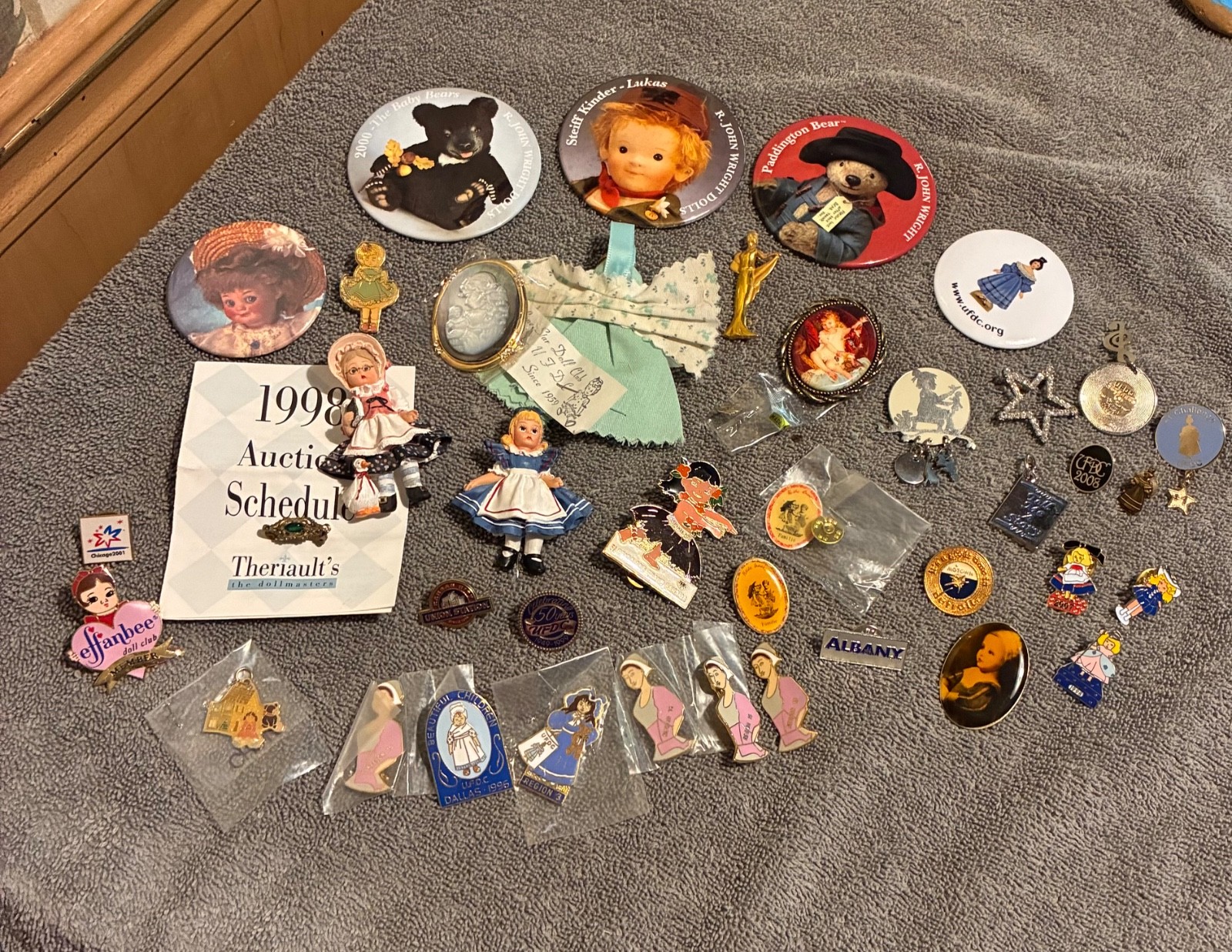 Large Lot of Doll Collector Pins