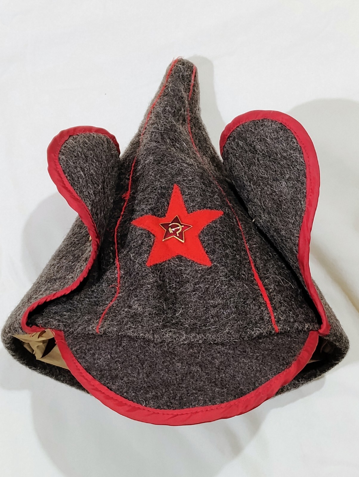 Soviet Union Red Army Budenovka Hat Cap Military Communist USSR CCCP