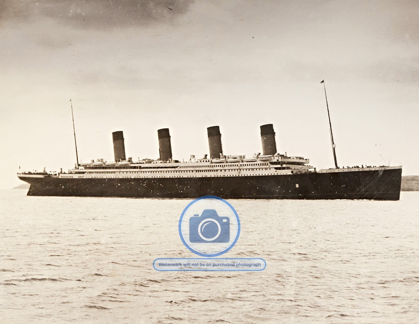 TITANIC ARRIVAL QUEENSTOWN COBH IRELAND 1912 8.5X11 PHOTO