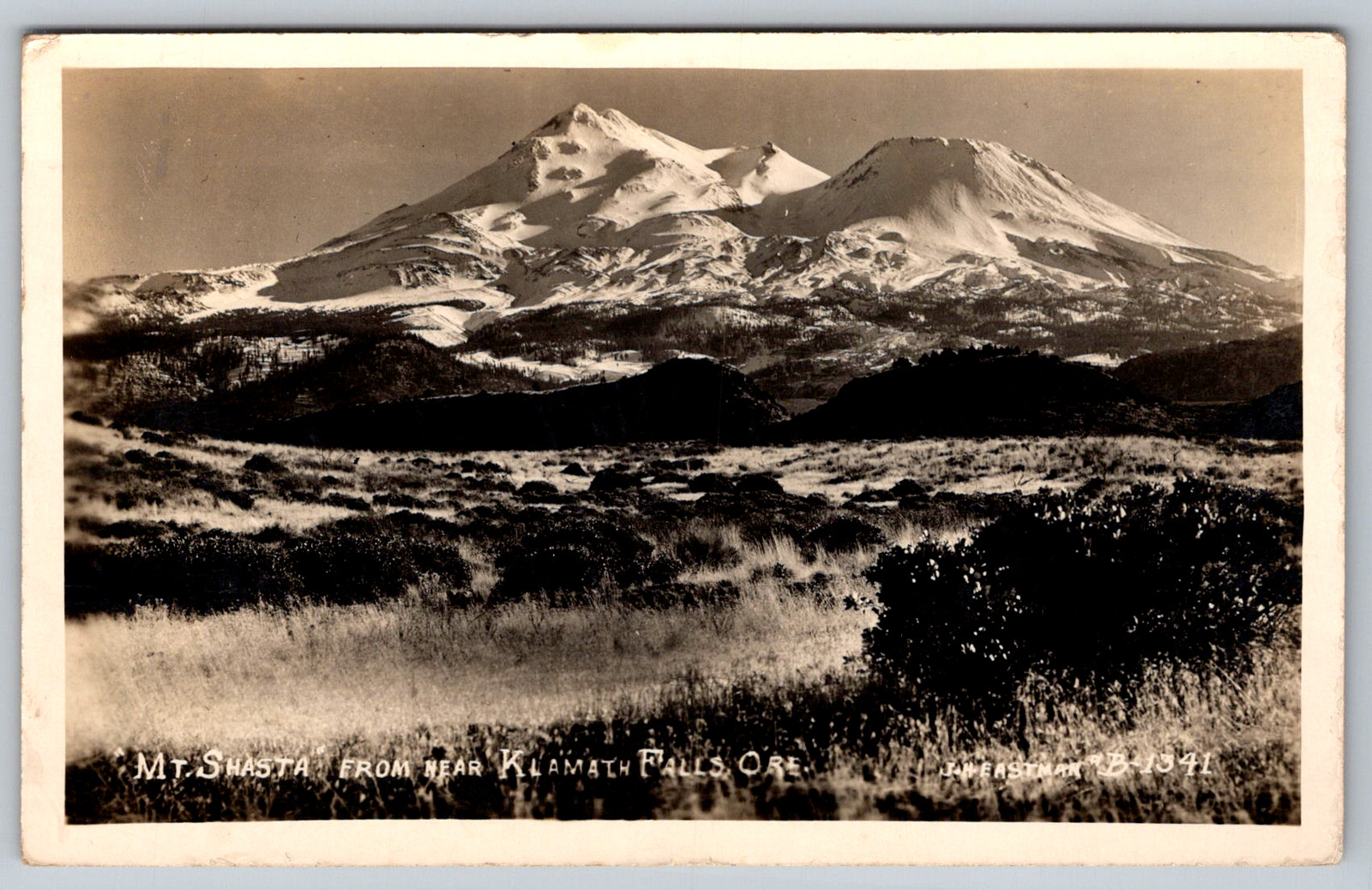 RPPC c1940s Mt. Shasta Klamath Falls Oregon Eastman Weed Dorris Postcard RPPC c1940s Mt. Shasta Klamath Falls Oregon Eastman Weed Dorris Postcard