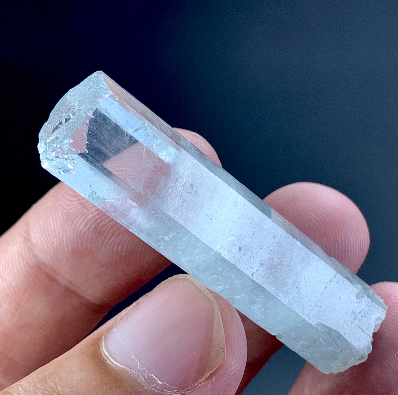 65 Carat Aquamarine Crystal Specimen From Skardu Pakistan