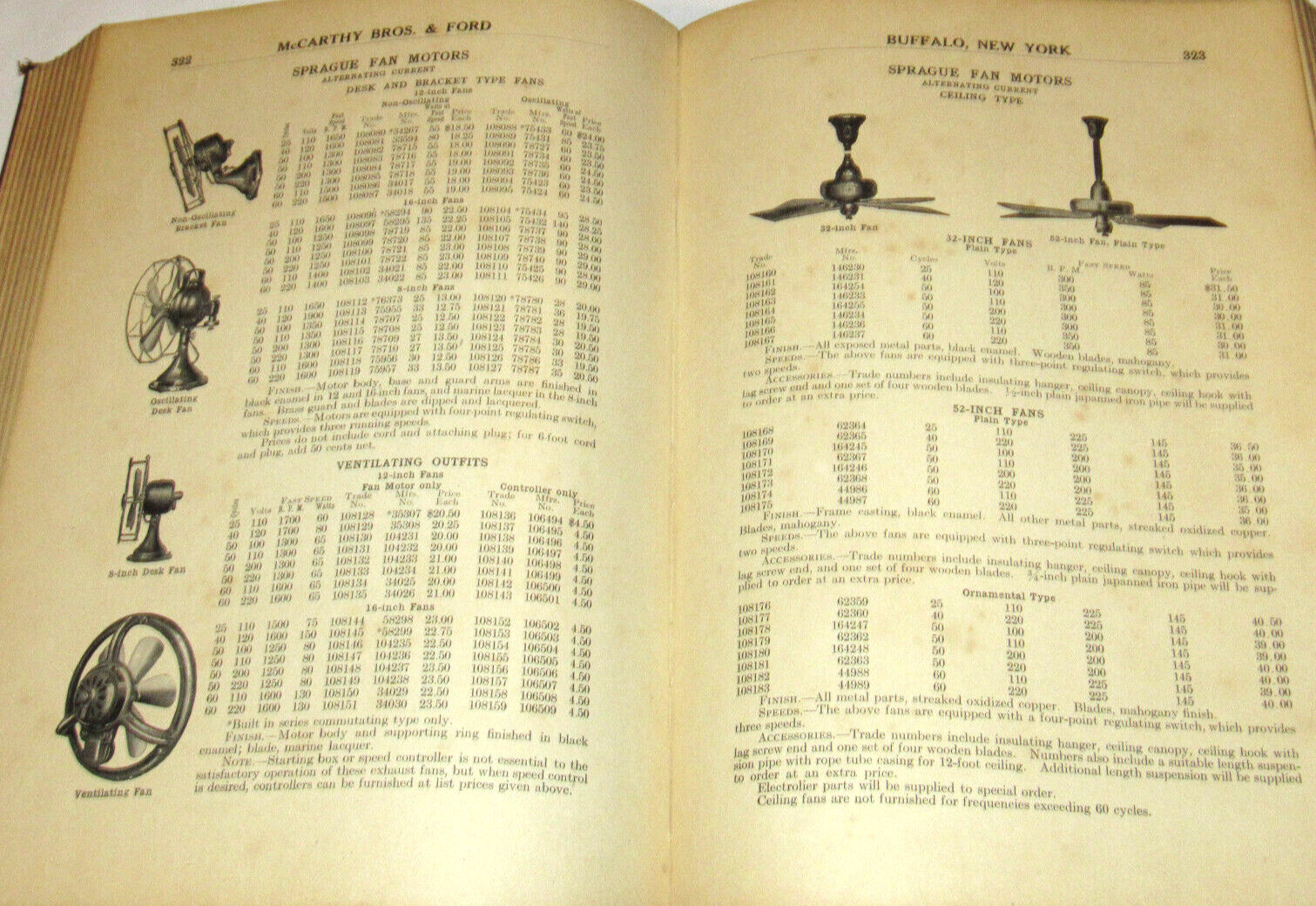 VTG 1915 'EVERYTHING ELECTRICAL' CATALOG FANS/TELEPHONES/FLASHLIGHTS/BUFFALO,NY