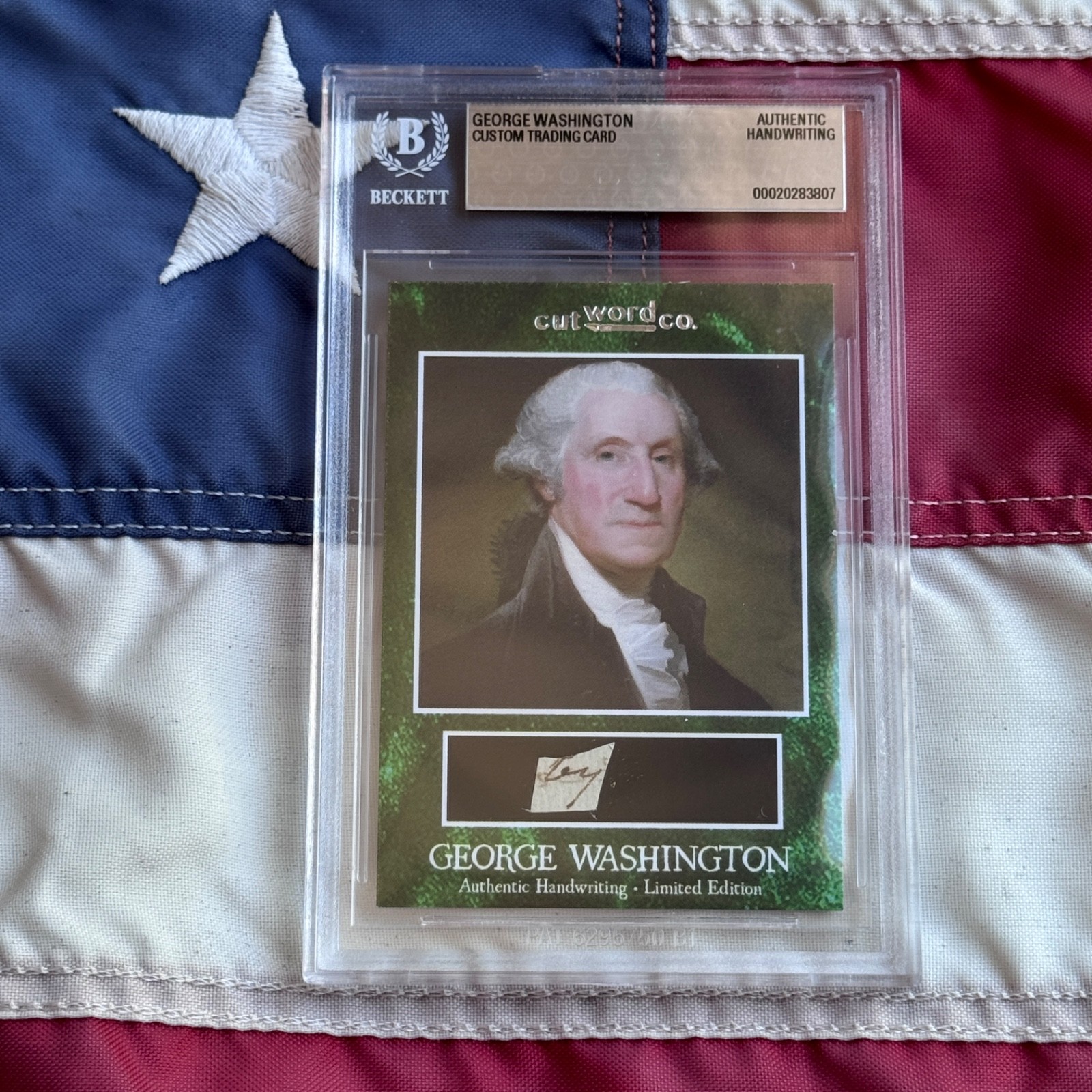 George Washington Handwritten Word Removed From an Autograph Letter Signed