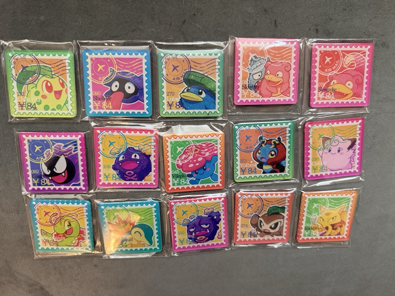 Handmade Pokemon Stamp Magnet Handmade Pokemon Stamp Magnet